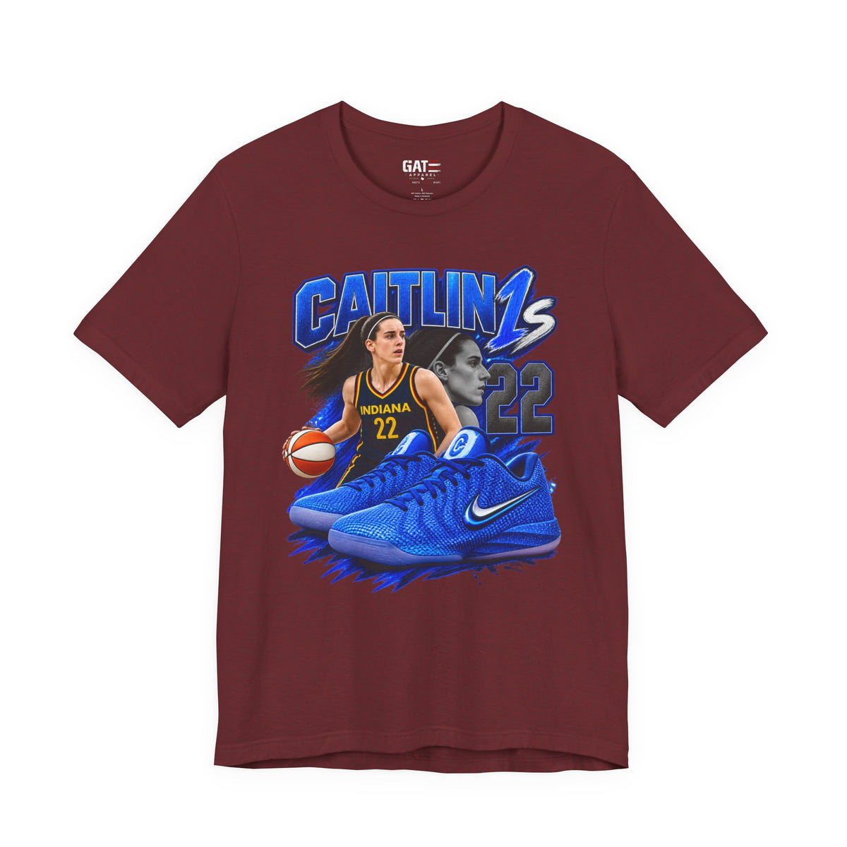 Caitlin Clark Caitlin 1s Blue Racer Sneaker Shirt