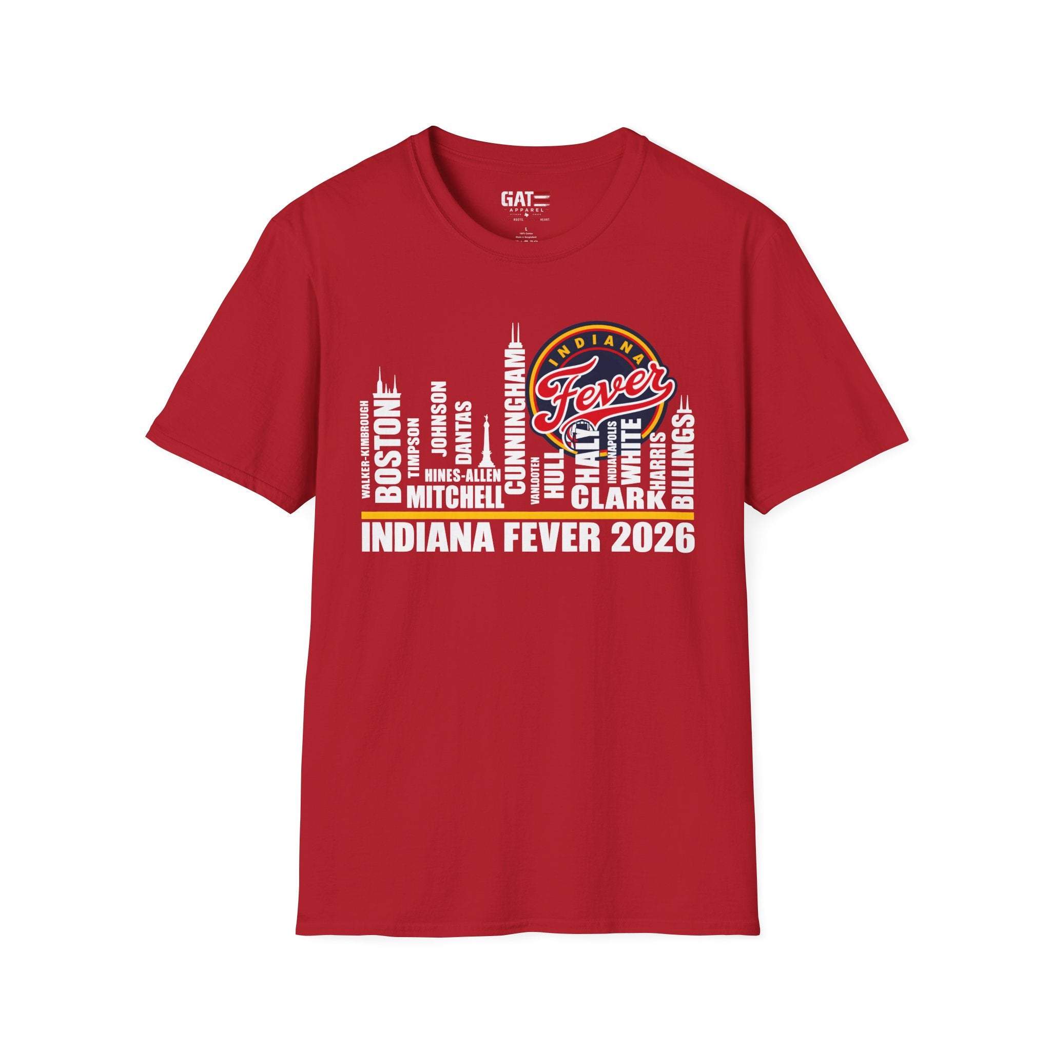 Indiana Fever Team Shirt Caitlin Clark Sophie Cunningham WNBA Basketball Tee