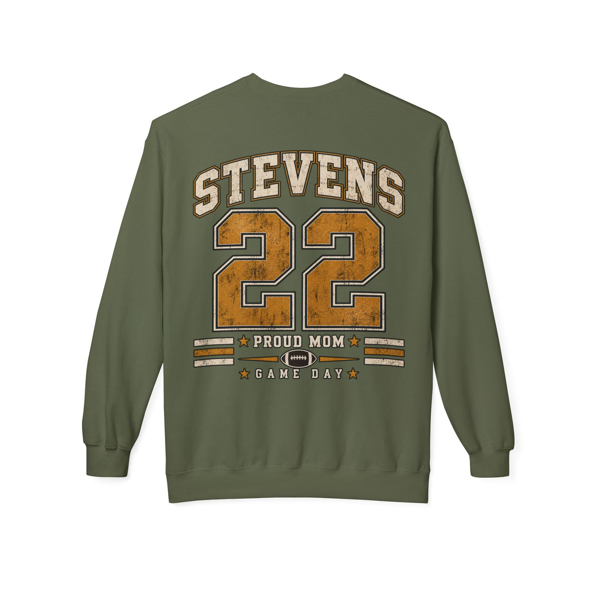Personalized Football Mom Crewneck Sweatshirt | Custom Player Name & Number