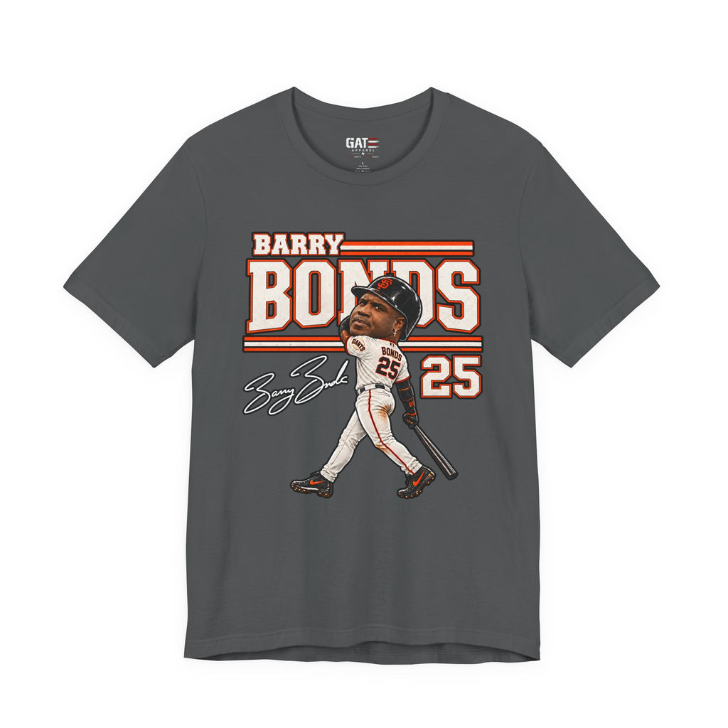 Barry Bonds Big Head Baseball Graphic Shirt – San Francisco #25 Fan Tee