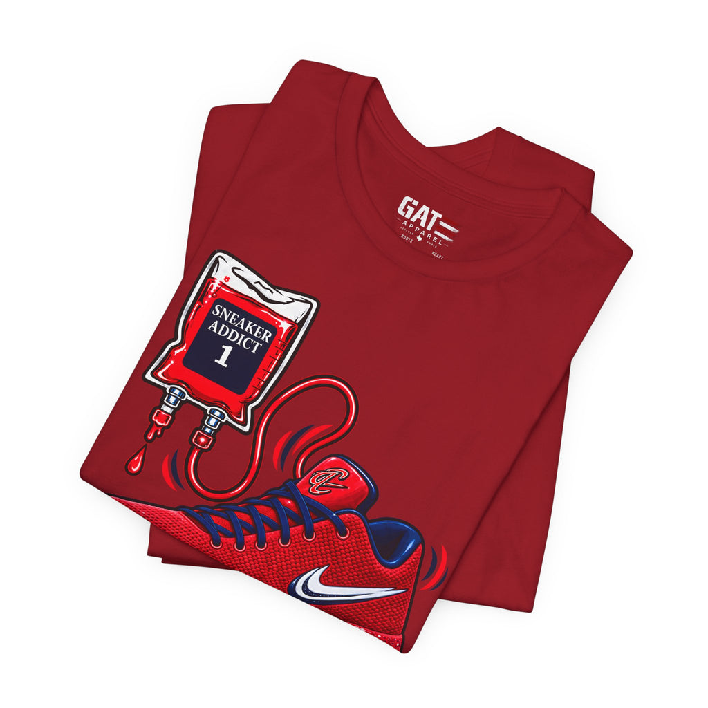 Caitlin Clark Caitlin 1s Addict Red Sneaker Shirt