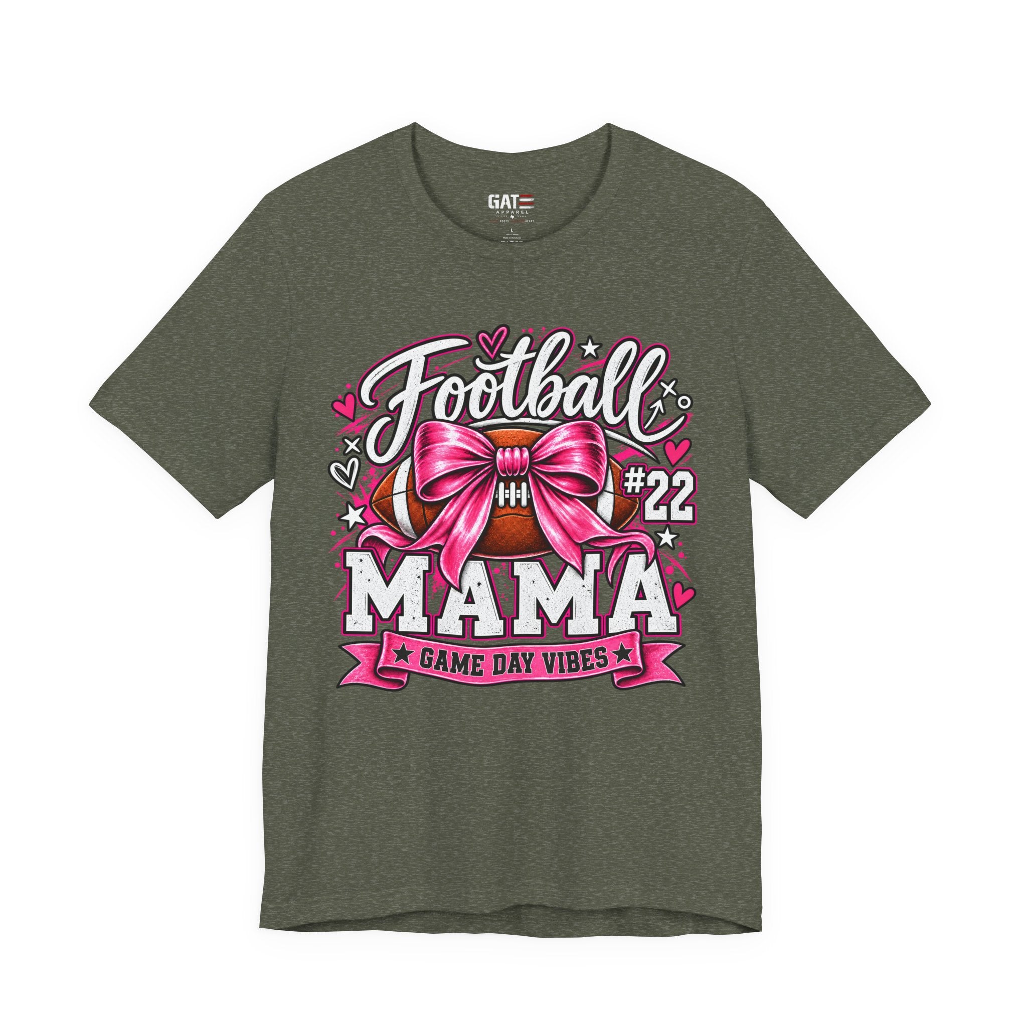 Football Mom Personalized Shirt Custom Player Name Number Helmet Game Day Tee