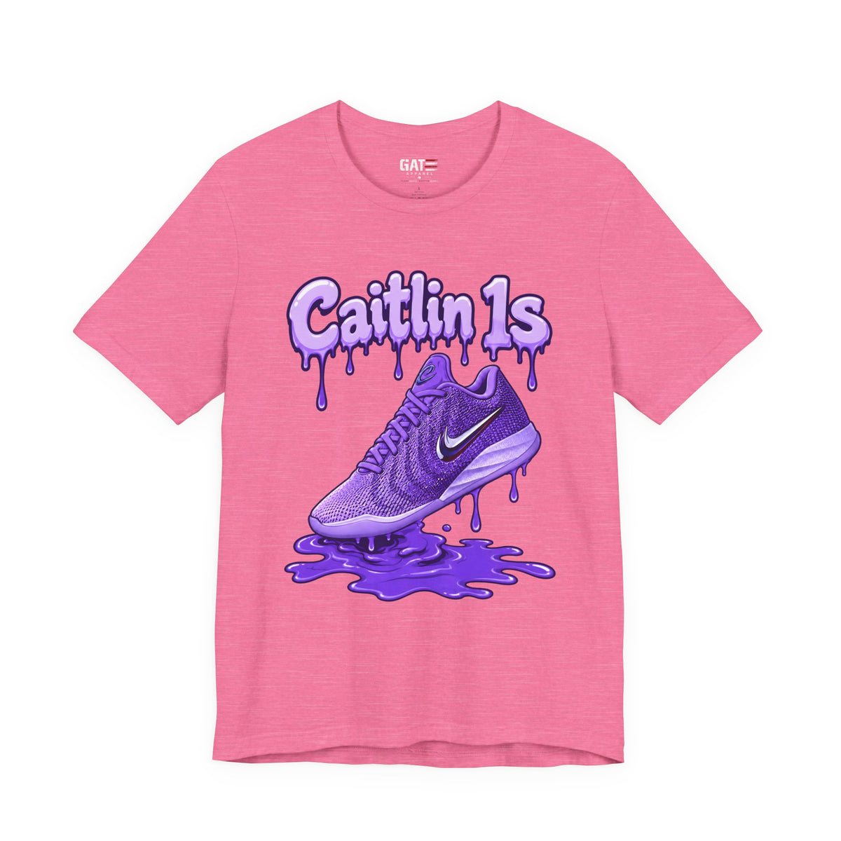 Caitlin Clark Caitlin 1s Purple Fade Paint Sneaker Shirt