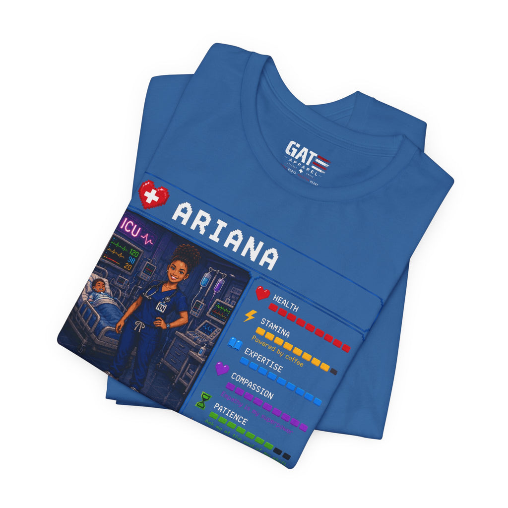 Custom ICU Nurse RPG Character Shirt | Personalized Nurse Gift