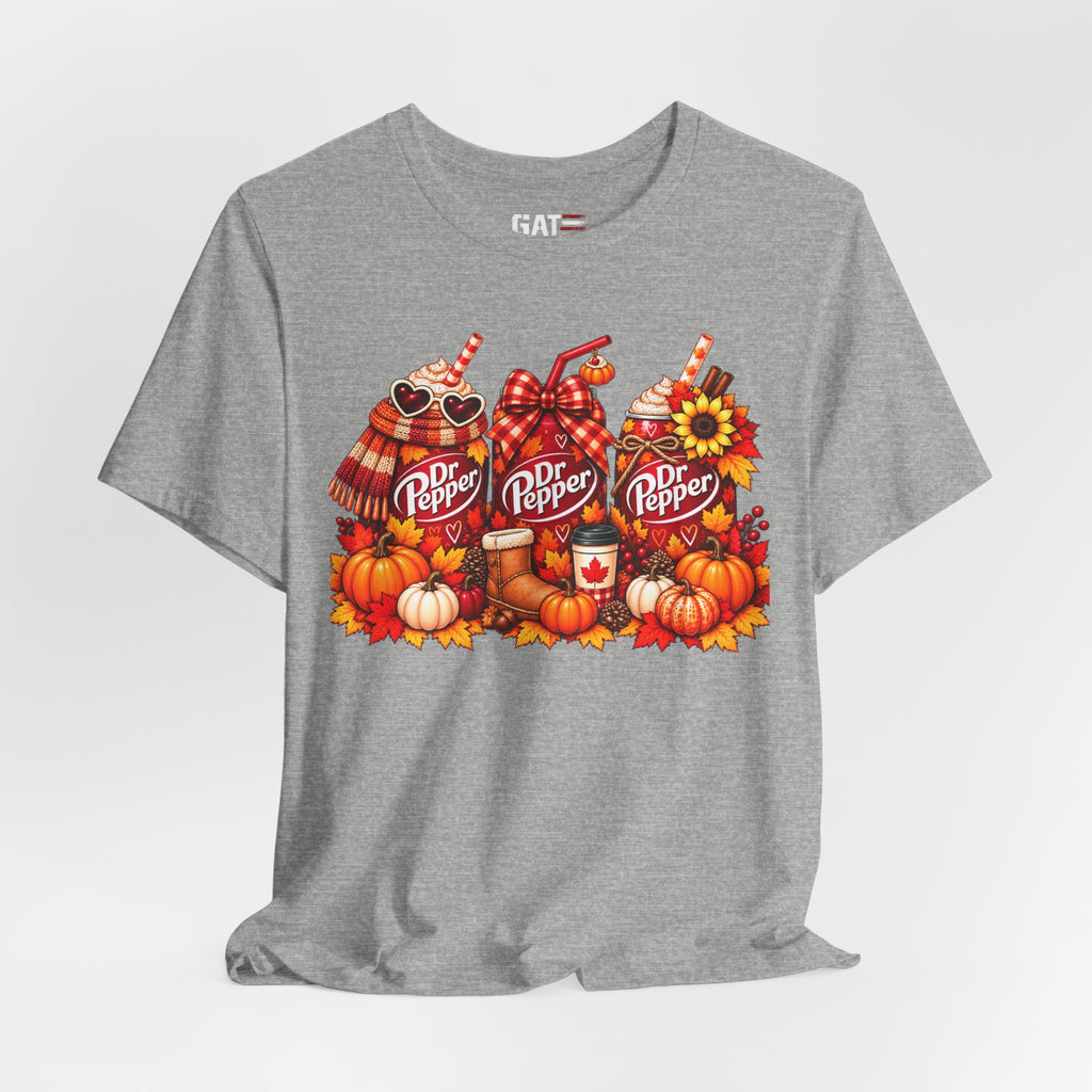 Dr Pepper Pumpkin Spice Tee — Autumn Fall Soda Graphic T-Shirt