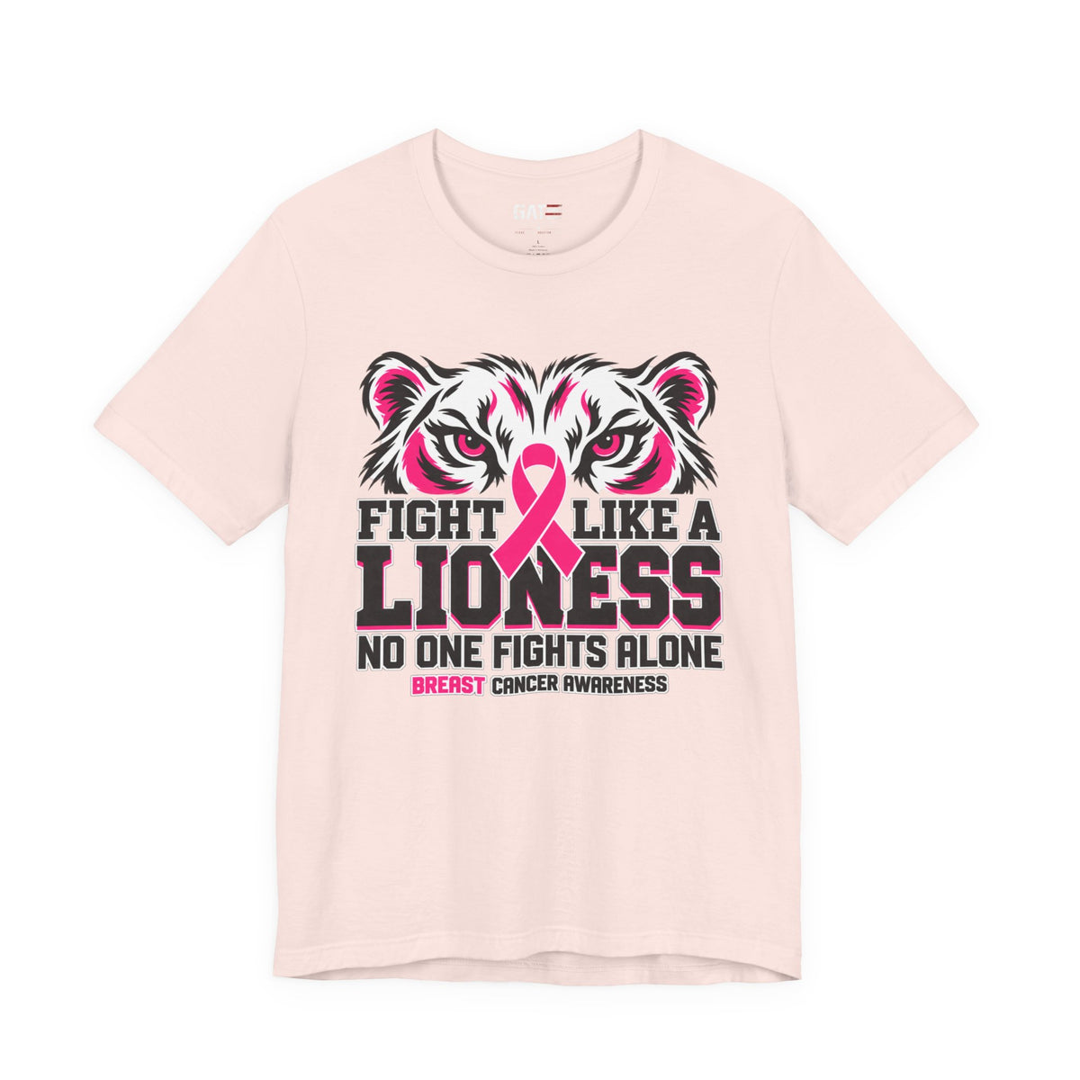 Fight Like a Lioness Breast Cancer Awareness Shirt