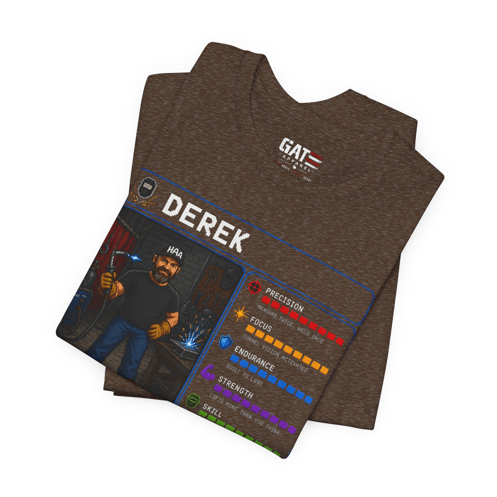 Custom Welder RPG Character Shirt| Personalized Welding Gift