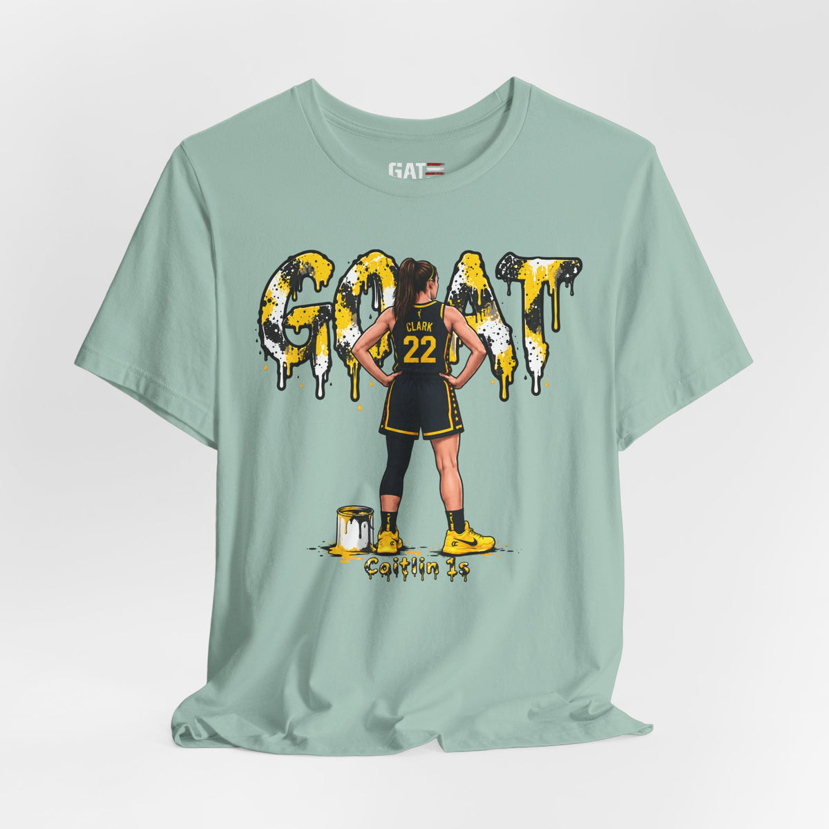 Caitlin Clark Caitlin 1s GOAT Yellow Sneaker Shirt