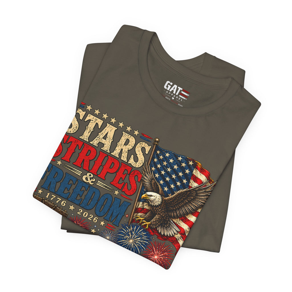 Stars Stripes & Freedom Shirt | Patriotic American Tee