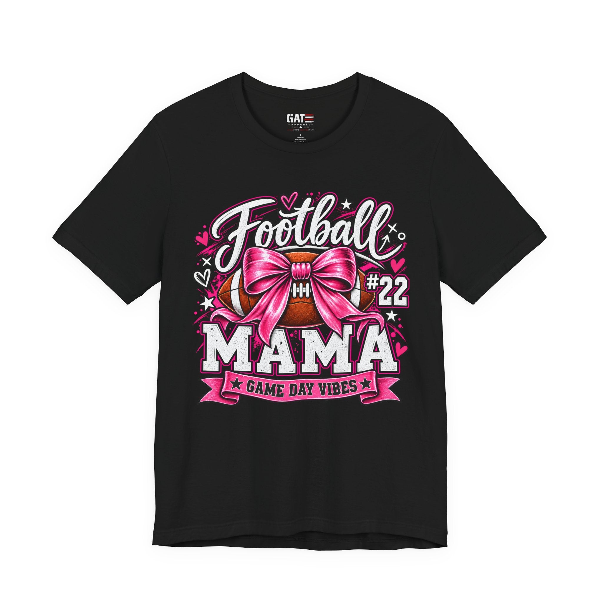 Football Mom Personalized Shirt Custom Player Name Number Helmet Game Day Tee