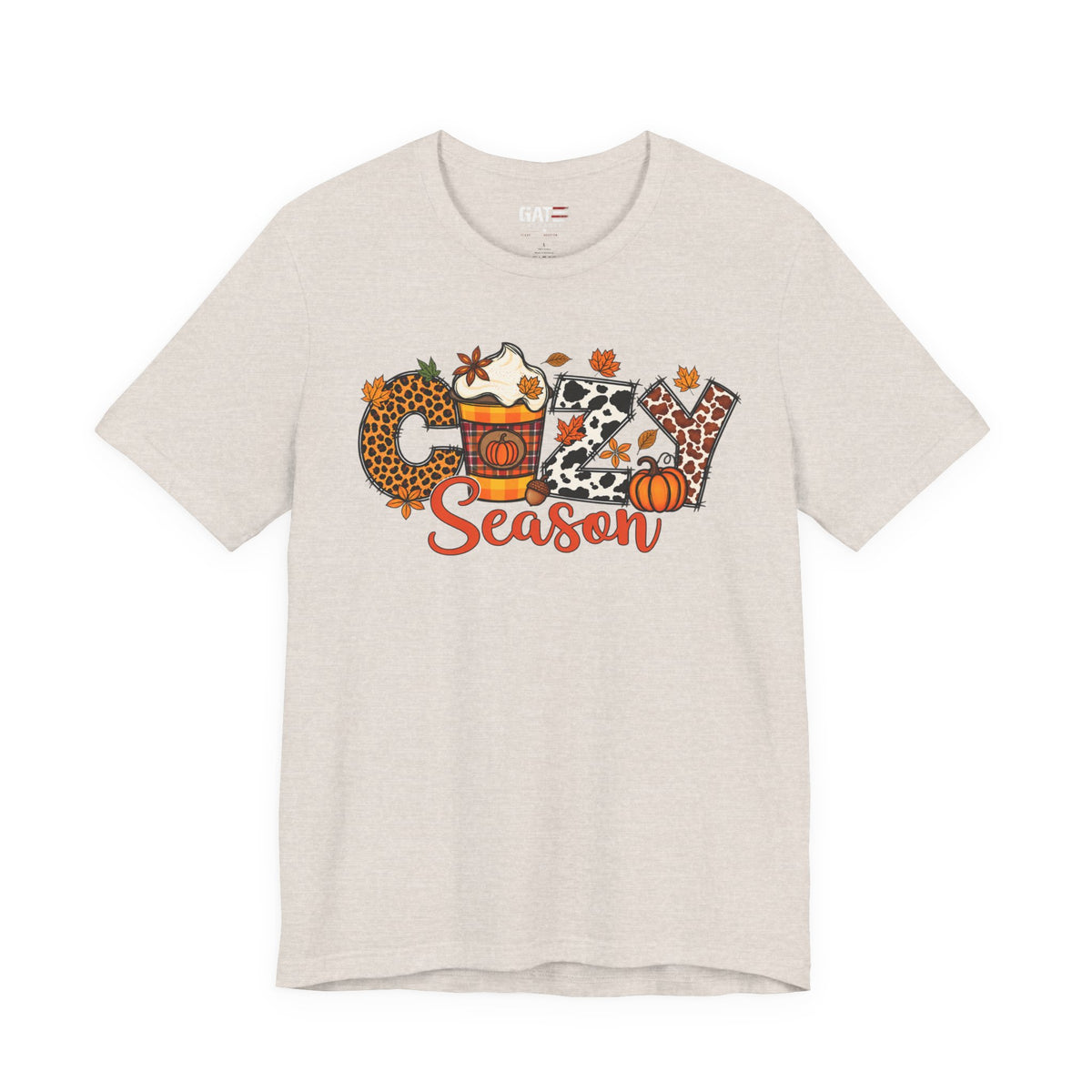 Cozy Season Fall Winter Coffee Shirt - product mockup view 9