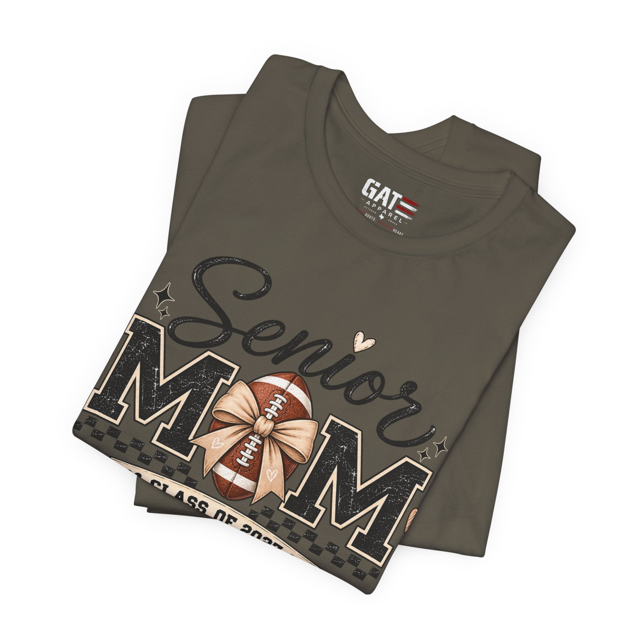 Senior Football Mom Shirt Class of 2027 Final Quarter Game Day T-Shirt