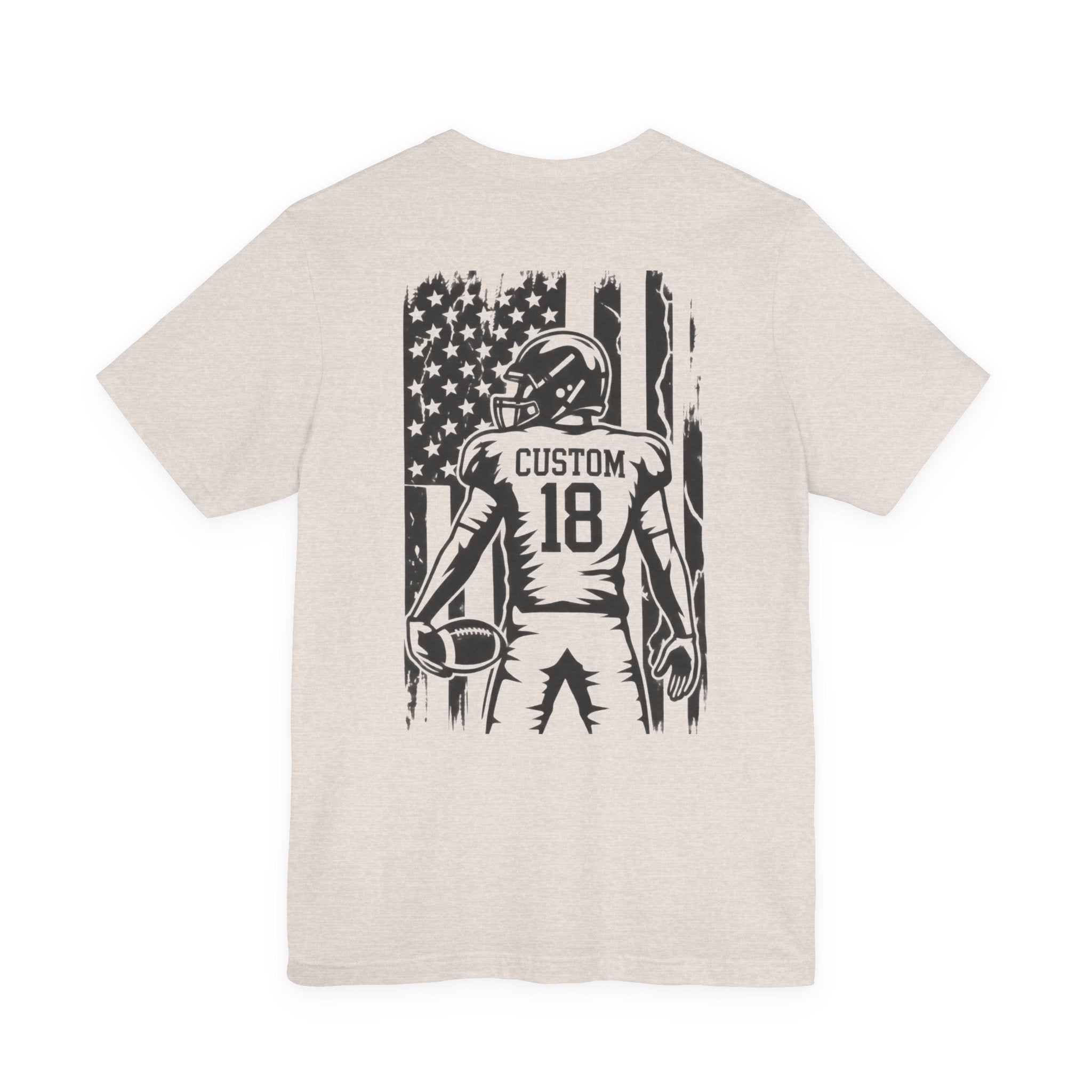 Football Mom Personalized Shirt Custom Player Name Number Helmet Game Day Tee