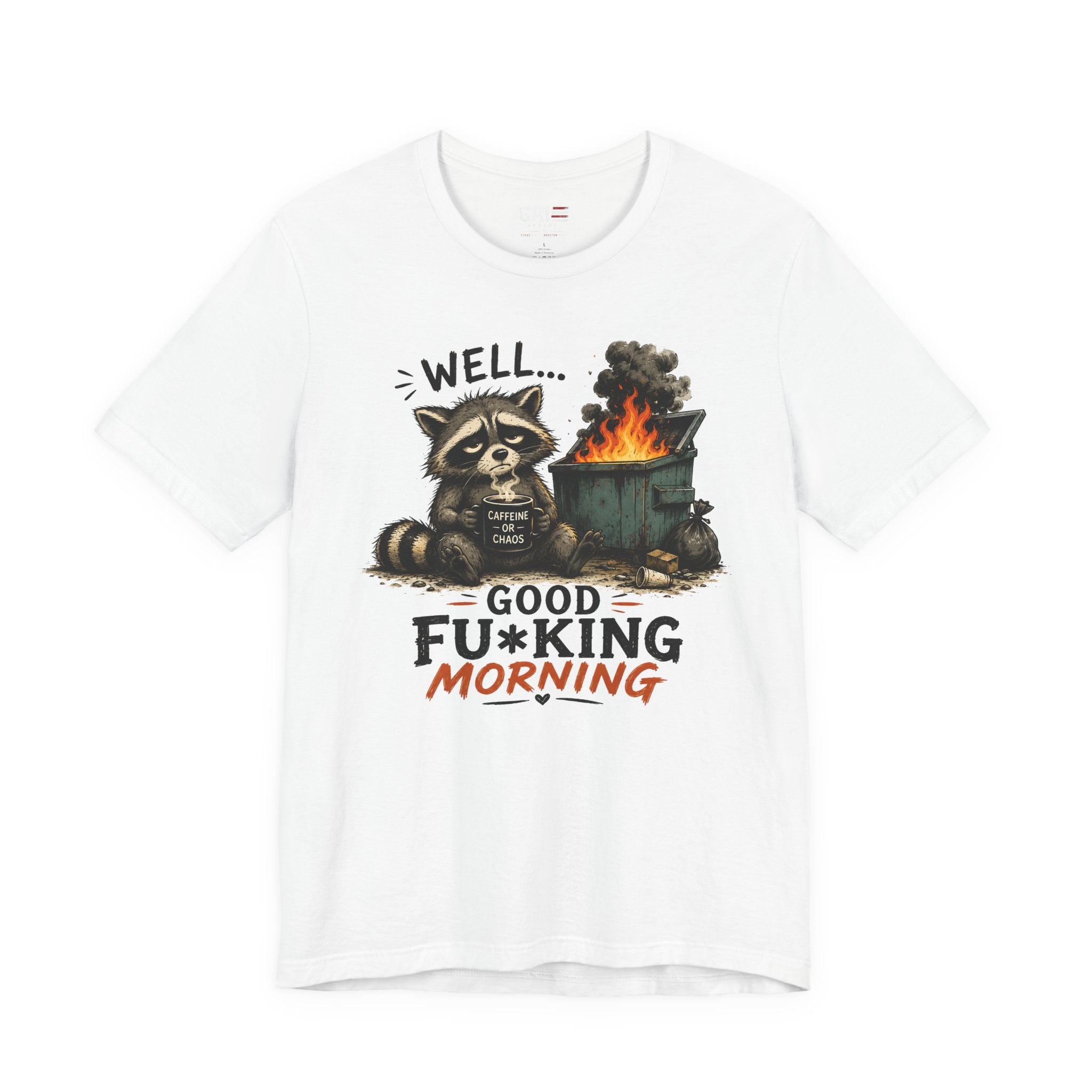 Funny Raccoon Shirt, Coffee Lover Shirt, Trash Panda Tee, Funny Animal Shirt, Sarcastic Shirt, Coffee Addict Gift, Unisex Graphic Tee