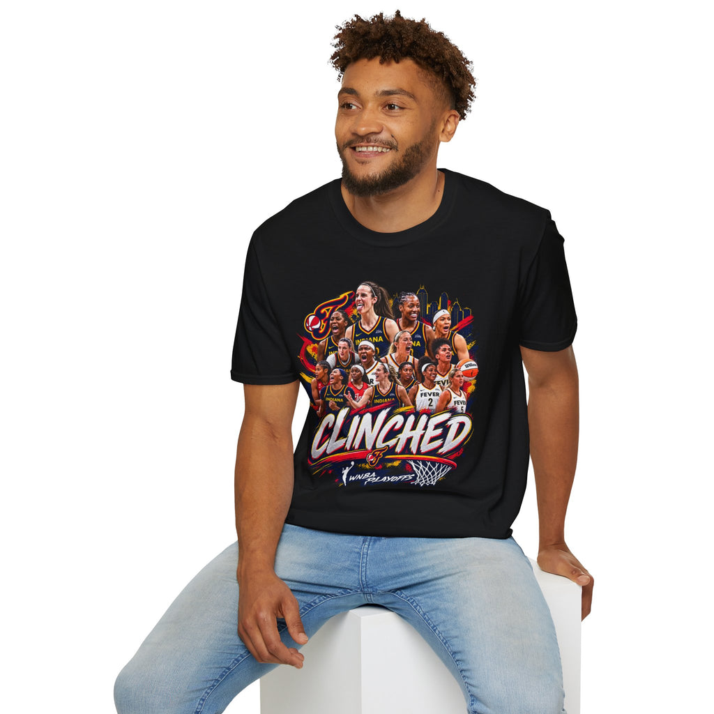 Indiana Fever Playoff Team Shirt Caitlin Clark Sophie Cunningham WNBA Tee