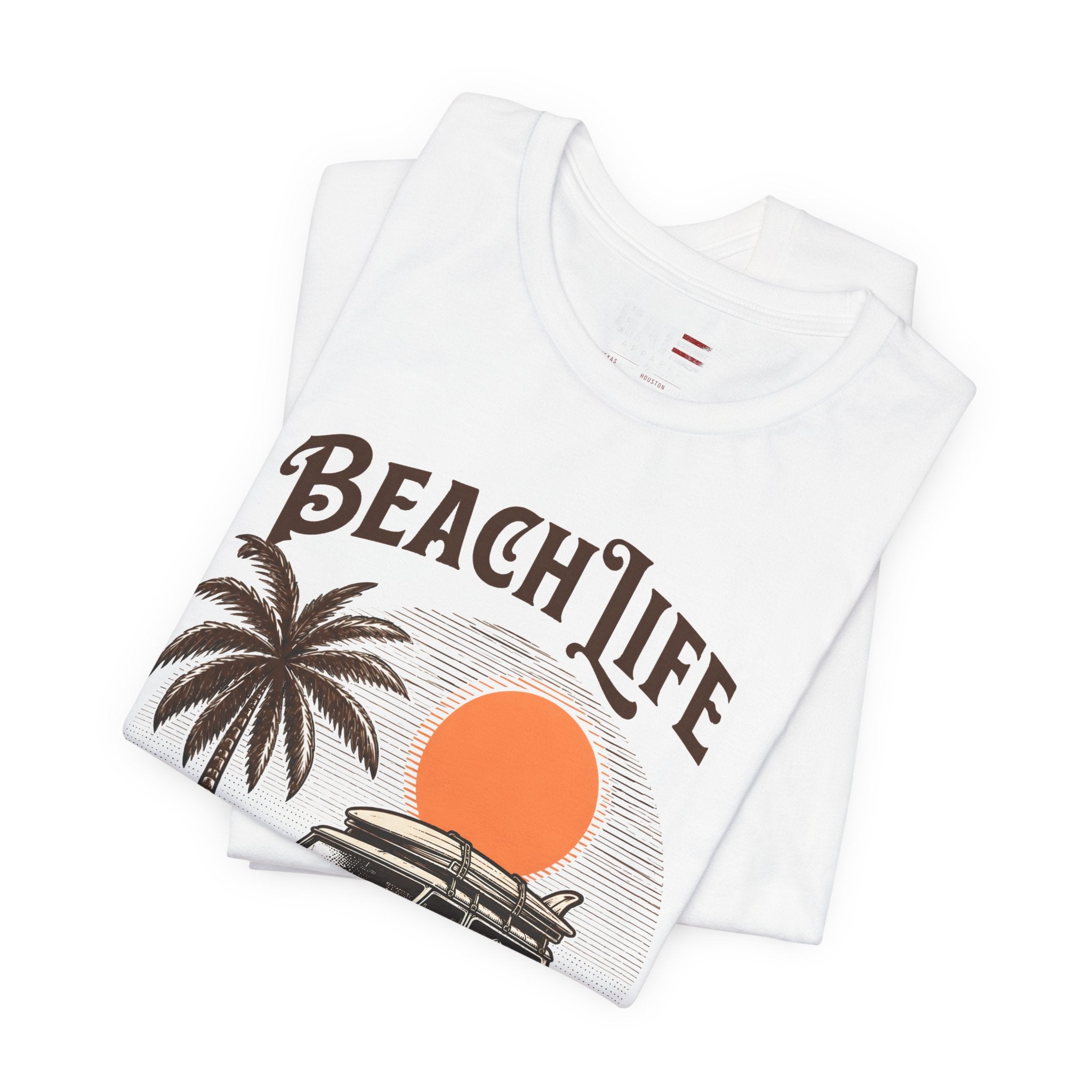 Beach Life Shirt, Retro VW Bus T Shirt, Vintage Camper Van Tee, Coastal Vacation Shirt, Summer Beach Graphic Tee, Surf Style Shirt, Van Life