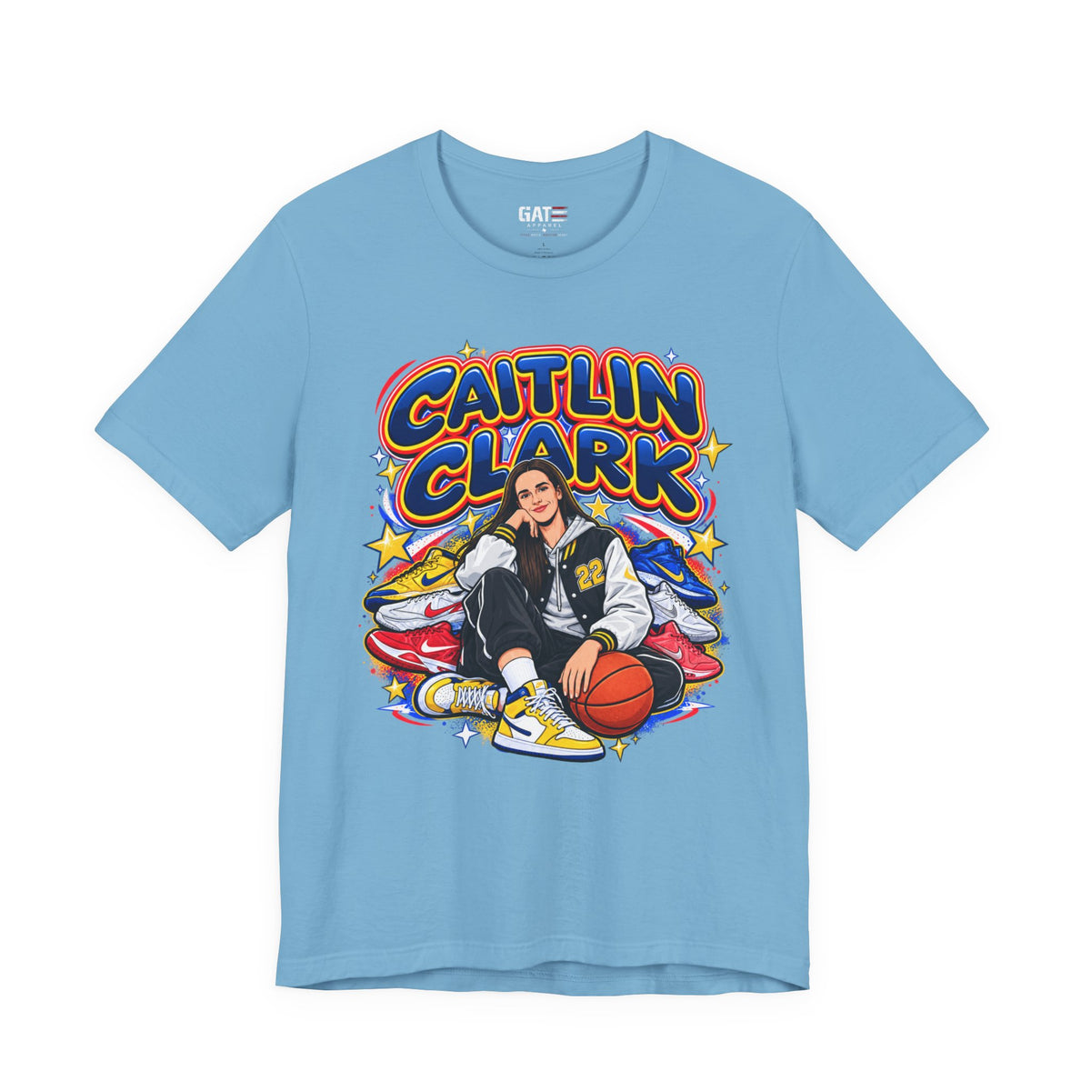 Caitlin Clark Indiana Fever Shirt – WNBA Basketball Sneakers Tee product mockup 5