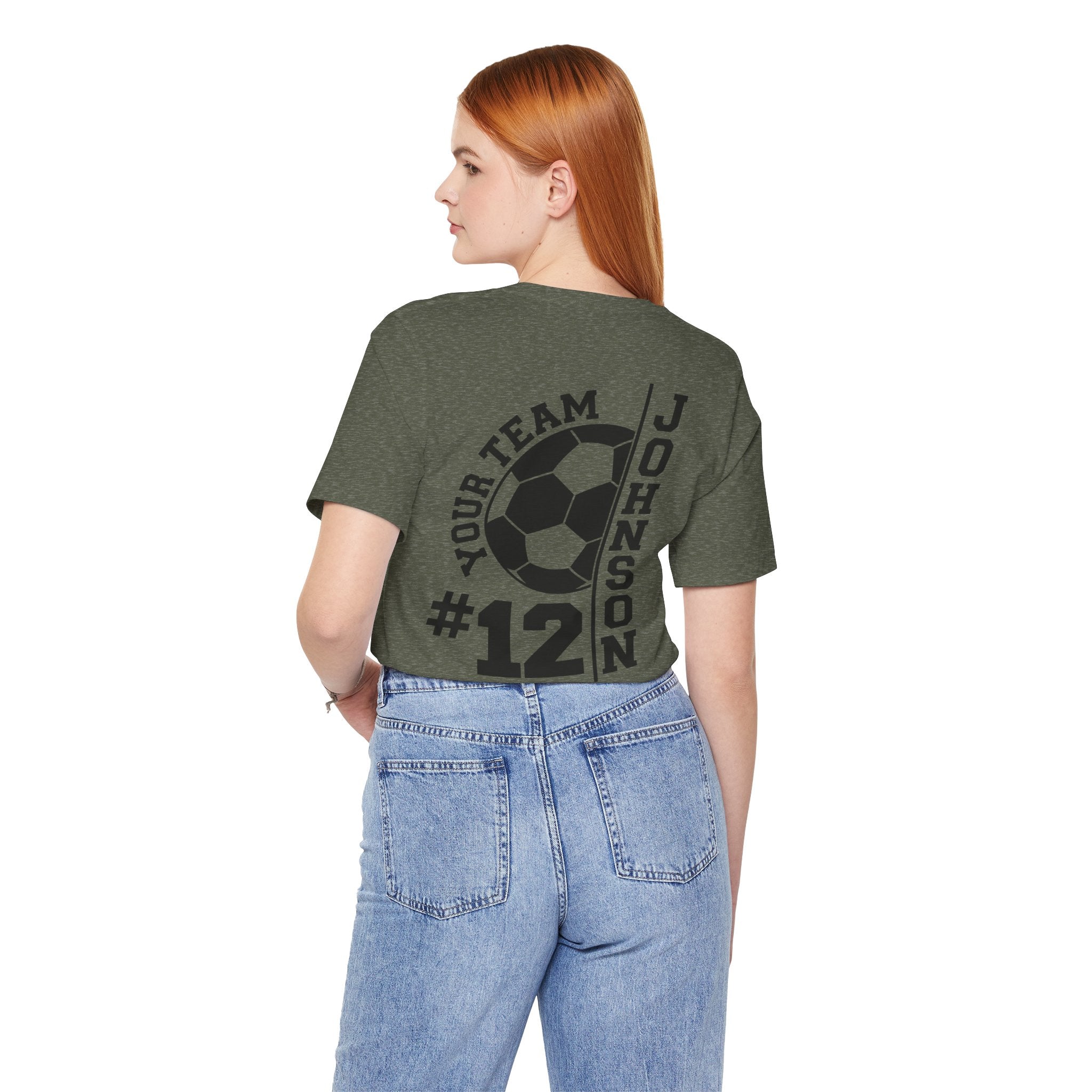 Soccer Mom Tee — Personalized Back Number & Name Soccer Shirt