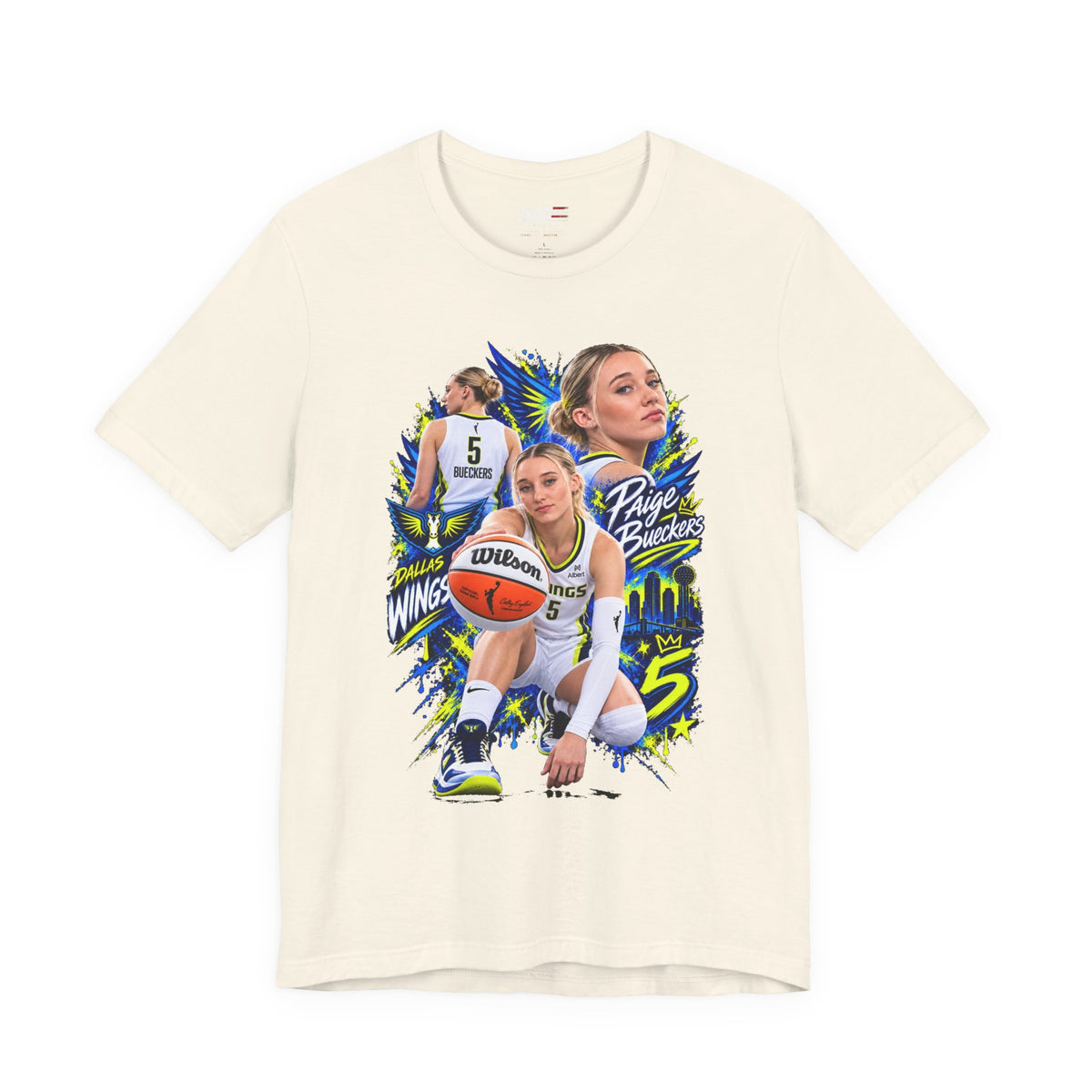Paige Bueckers fan T-shirt product mockup