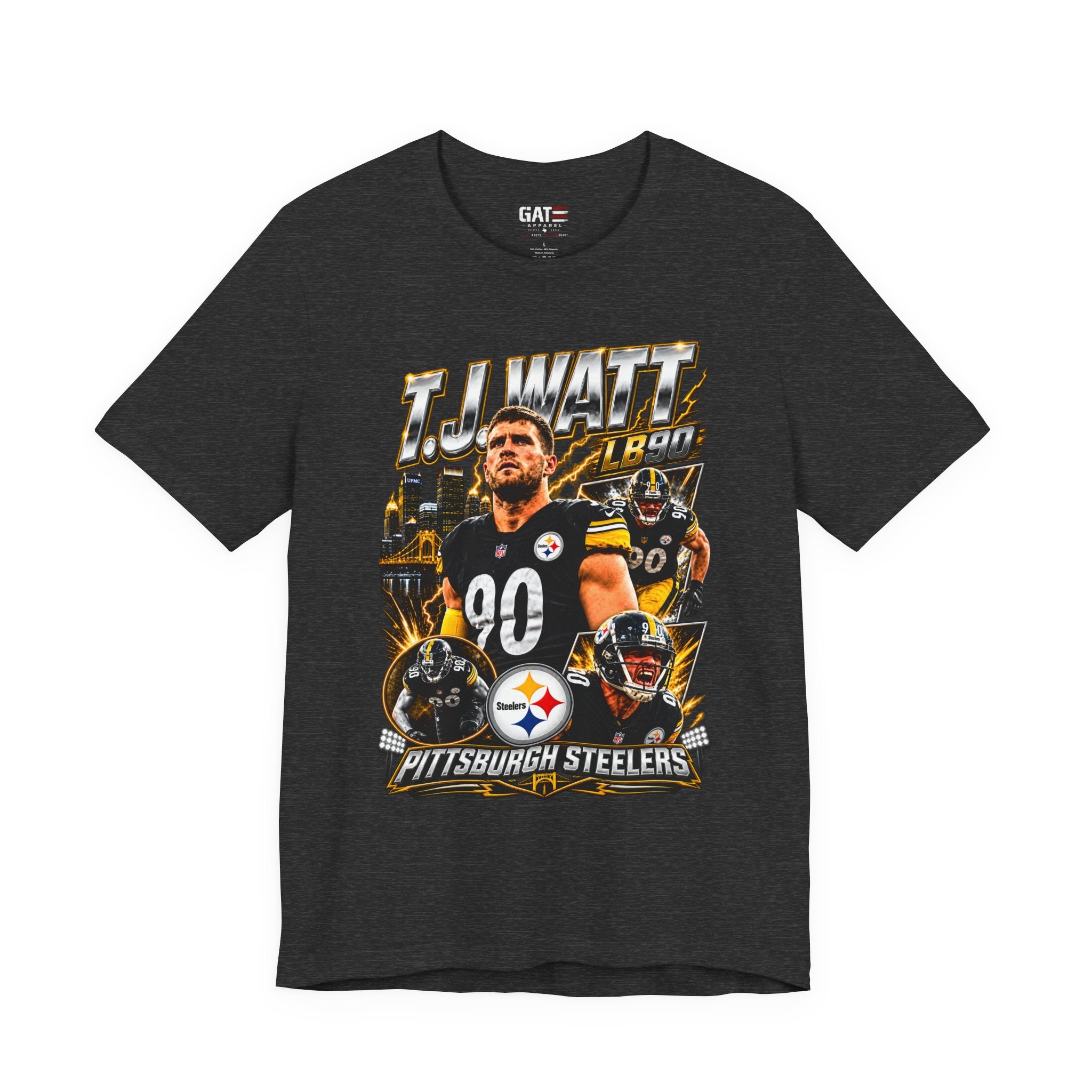 TJ Watt Pittsburgh Steelers Tee Retro Player Graphic T-Shirt