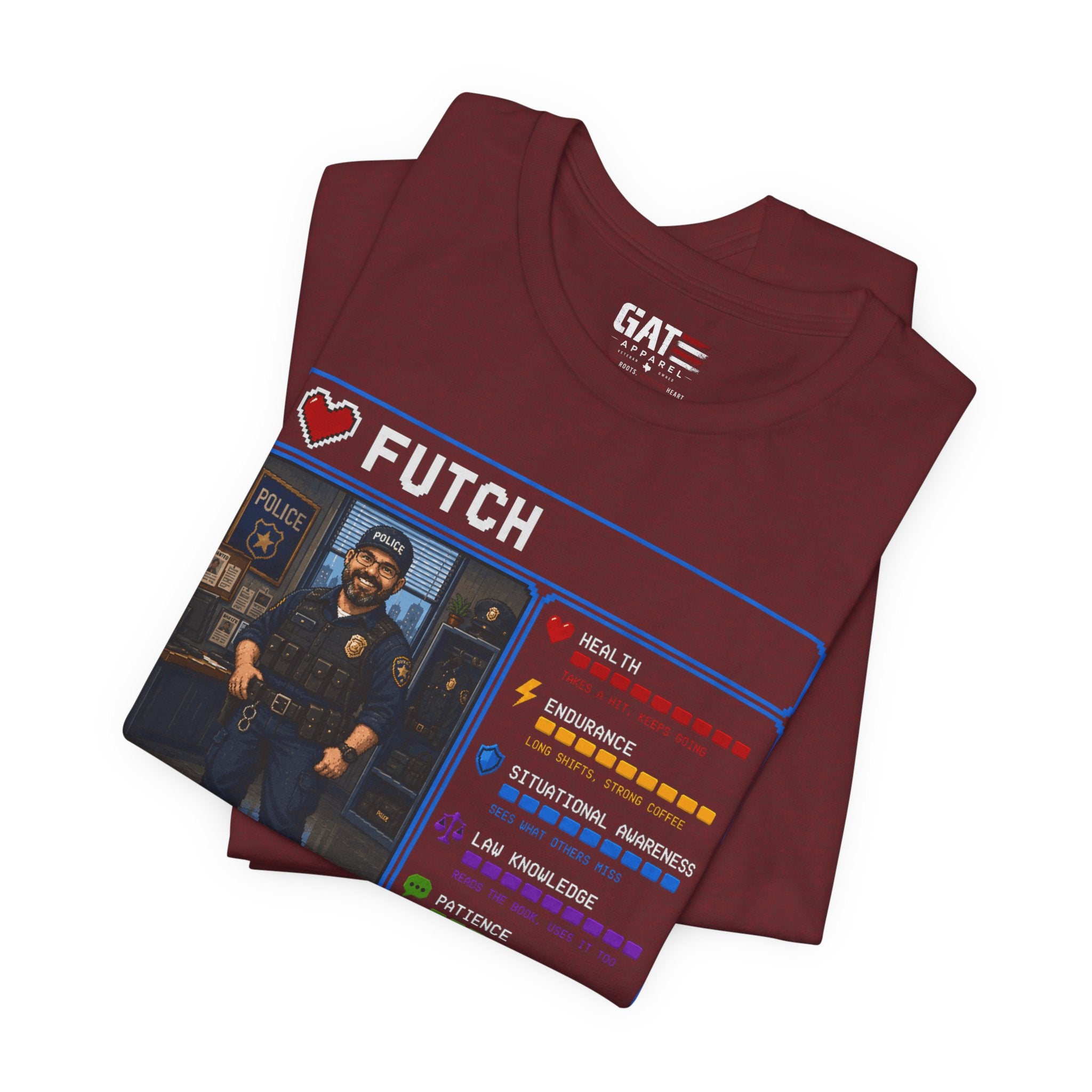 Custom Police Officer RPG Character Shirt | Personalized Law Enforcement Gift