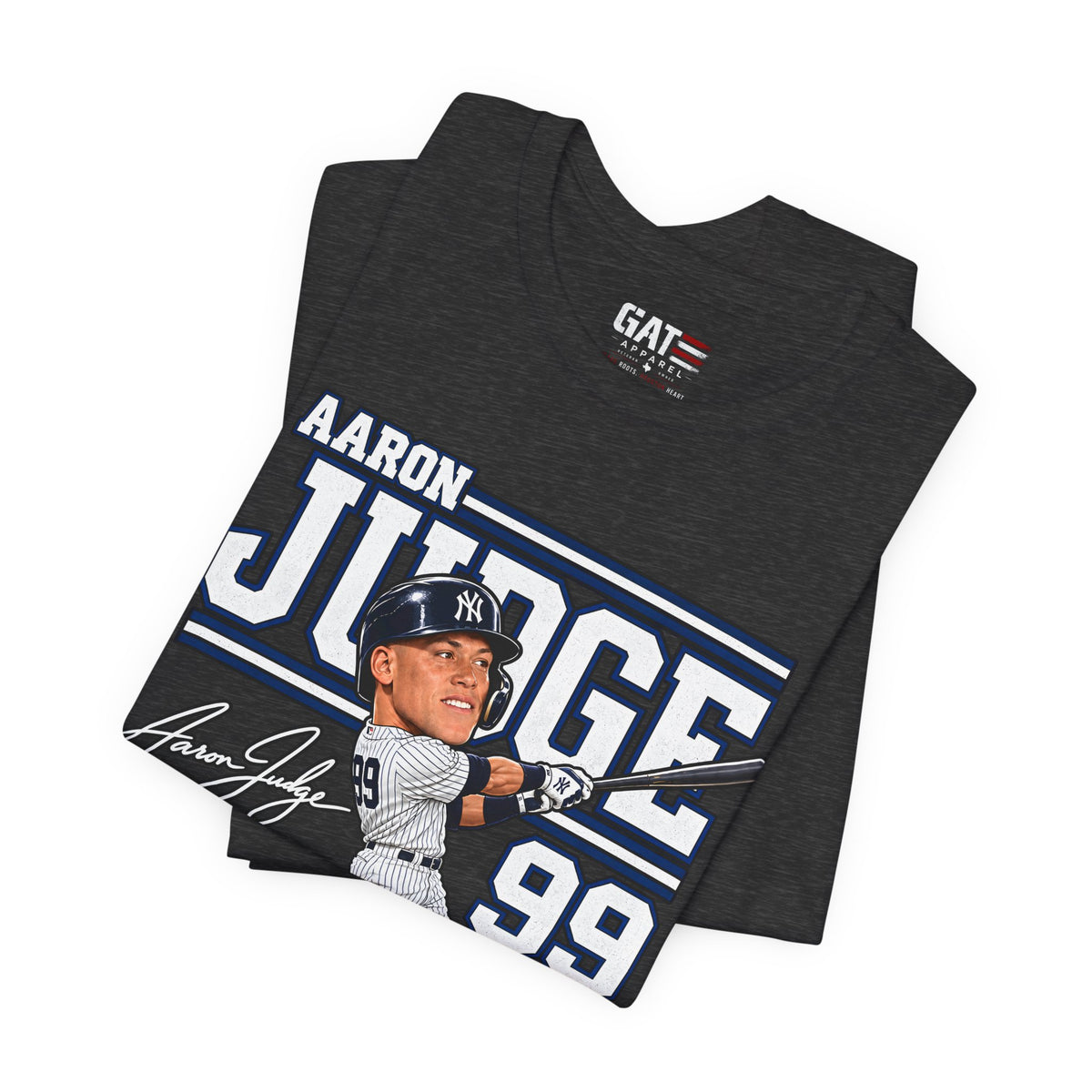 Aaron Judge Big Head Baseball Graphic Shirt – New York #99 Fan Tee