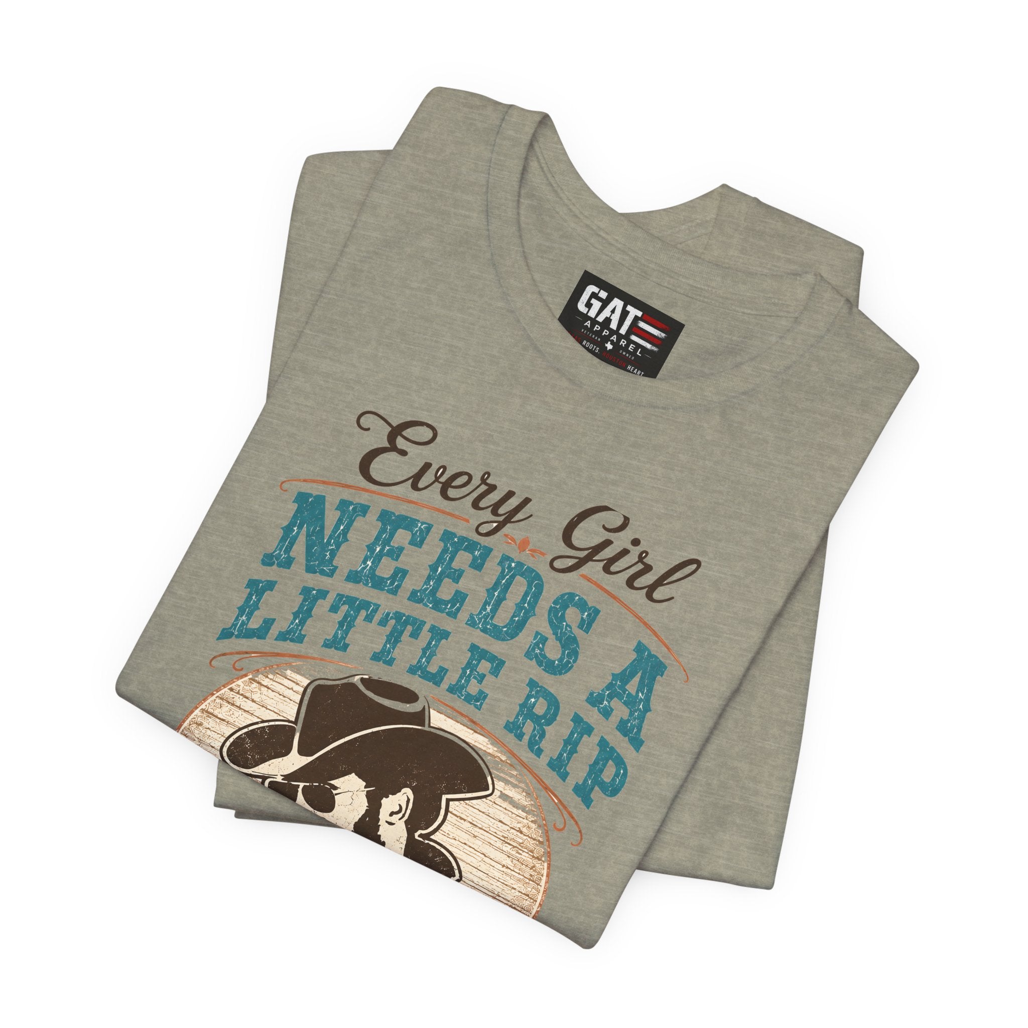 Every Girl Needs A Little Rip In Their Jeans Blue Text Shirt |Dutton Ranch | Yellowstone Inspired Shirt