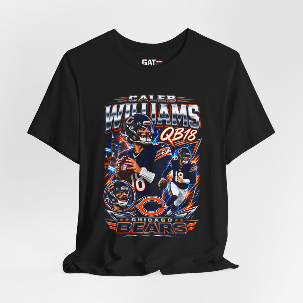 Caleb Williams Chicago Bears Tee Retro Player Graphic T-Shirt