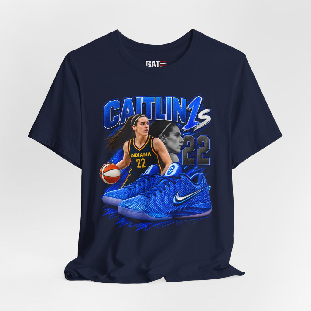 Caitlin Clark Caitlin 1s Blue Racer Sneaker Shirt