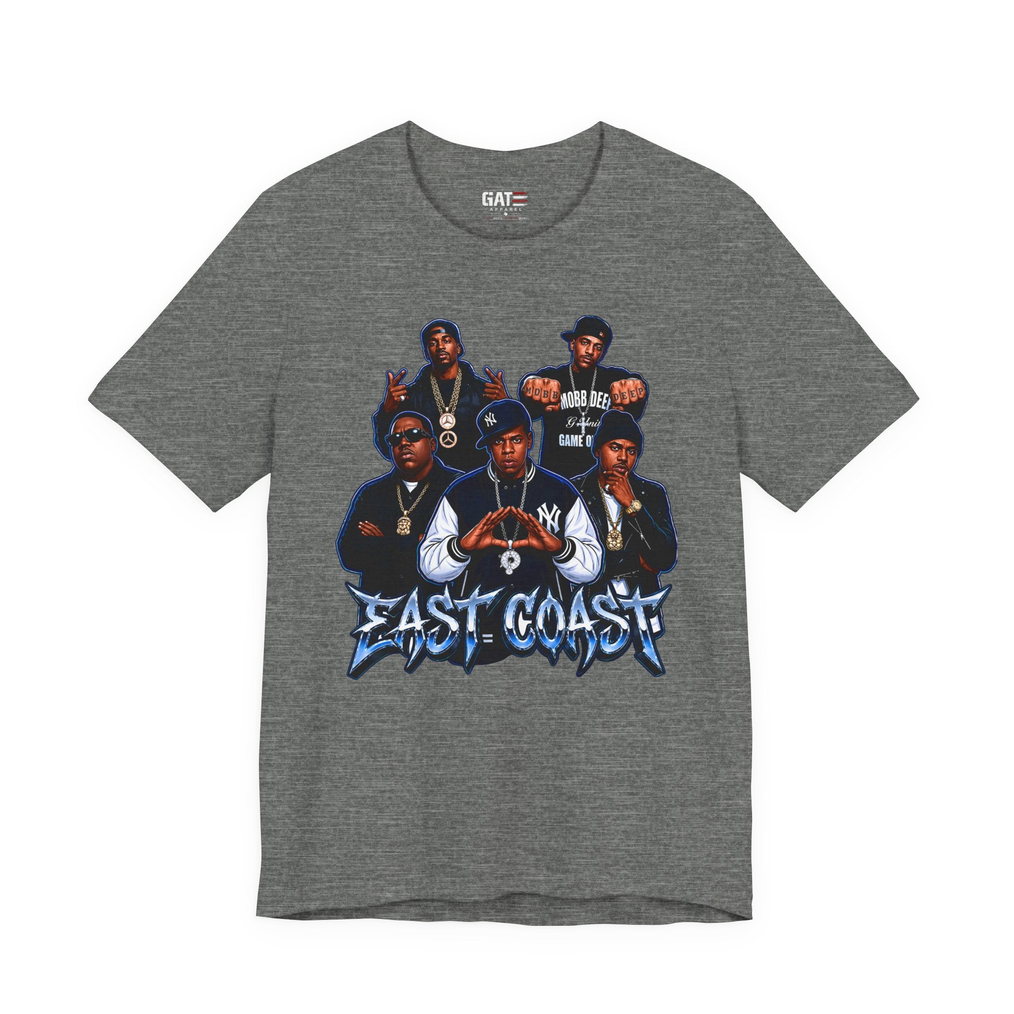 East Coast Hip Hop T-Shirt — 'East Coast' Vintage Rap Group Graphic Tee