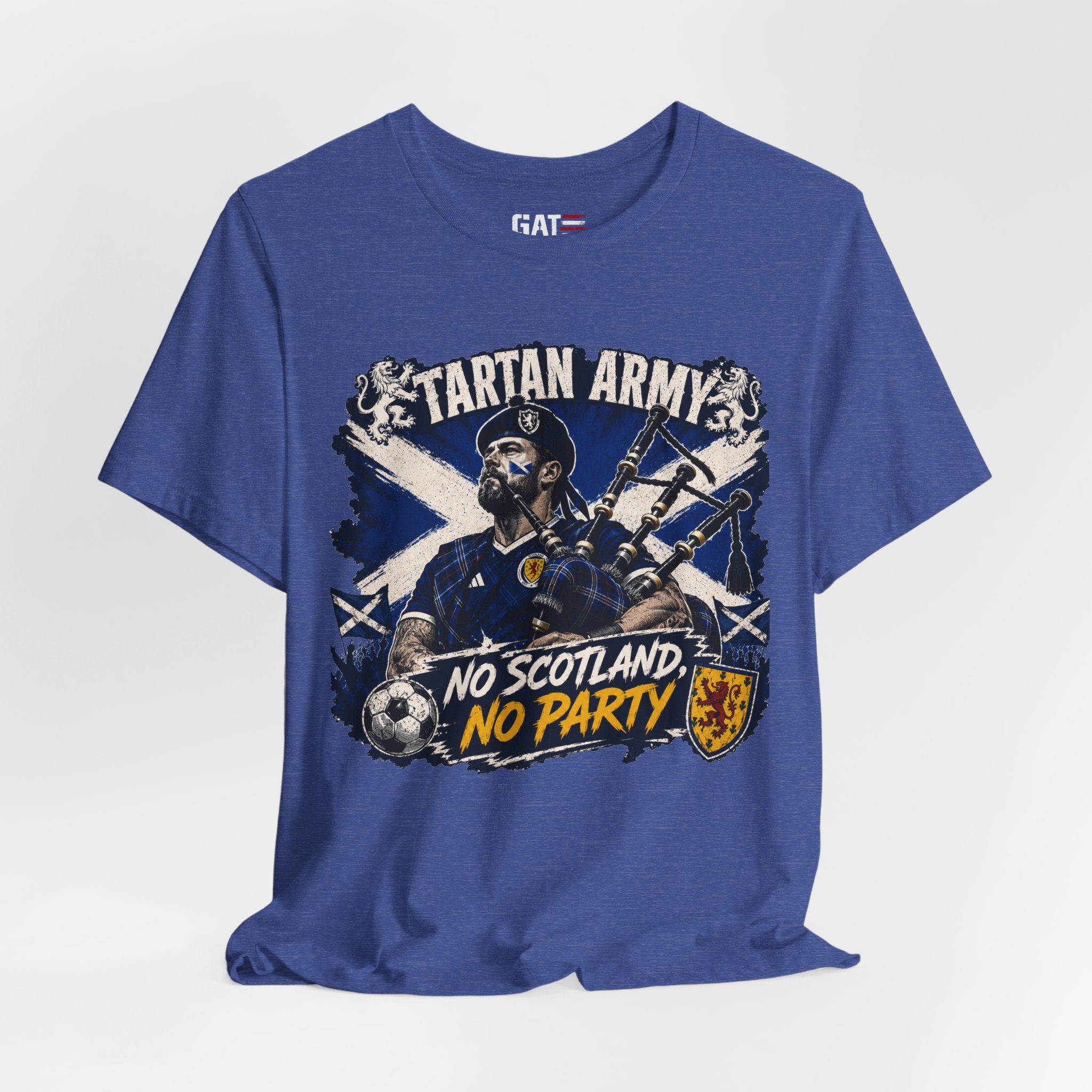 Scotland World Cup Soccer Shirt, Tartan Army Fan Tee, No Scotland No Party Shirt, Scottish Football Supporter Gift