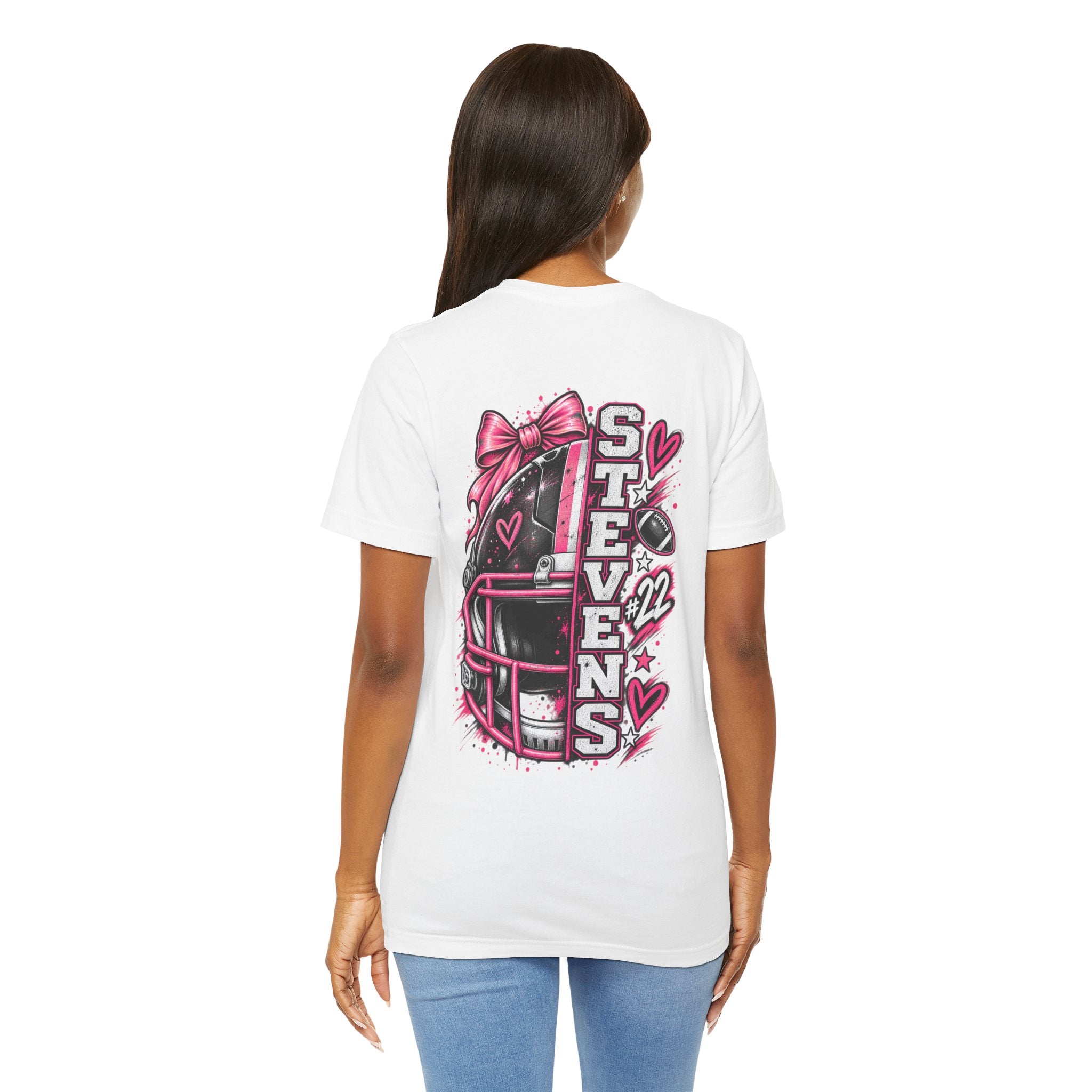 Football Mom Personalized Shirt Custom Player Name Number Helmet Game Day Tee