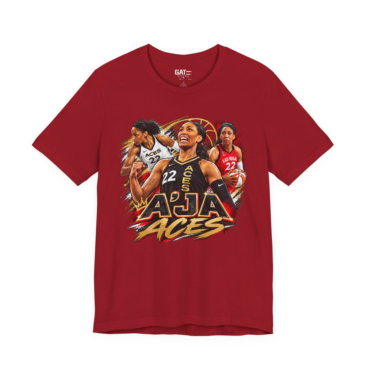 A'ja Wilson Las Vegas Aces Shirt – WNBA Basketball Graphic Tee product mockup 12