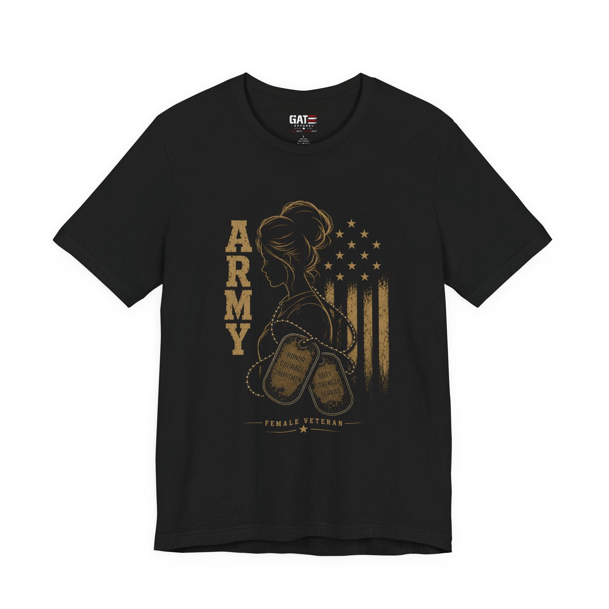 Female Army Veteran Shirt, Women Veteran Tee, Patriotic Military Shirt for Women, Army Mom Gift, Veteran Pride Shirt, Female Veteran Apparel