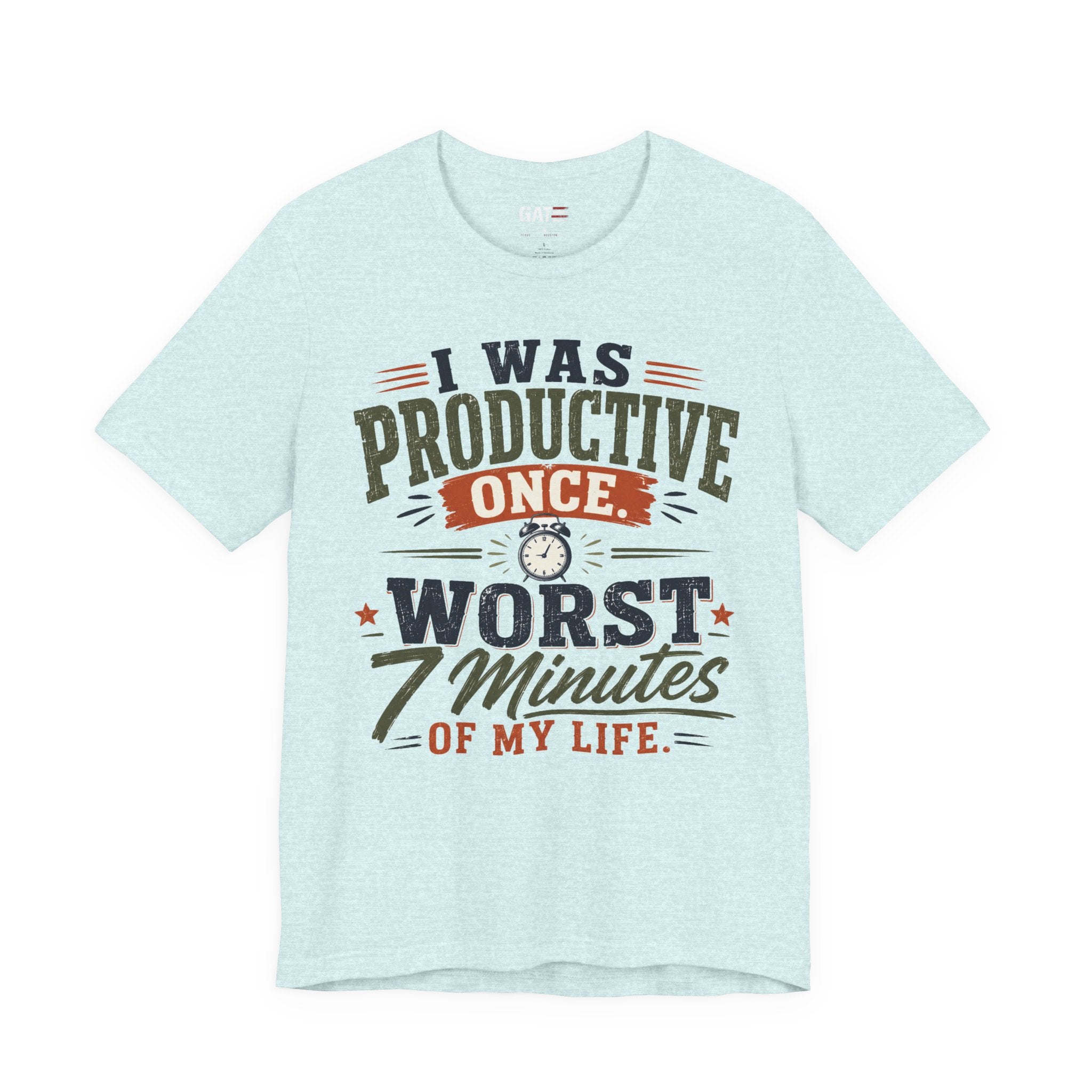 I Was Productive Once Tee — Funny Graphic Short Sleeve T-Shirt