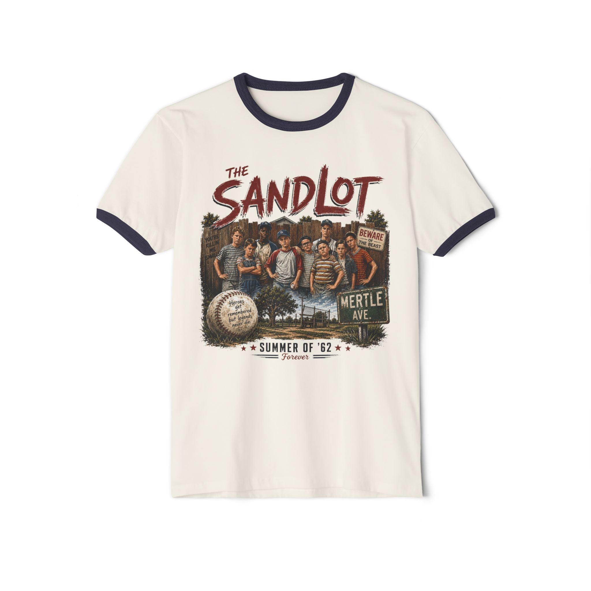 Sandlot Vintage Ringer T-Shirt — 'The Sandlot' Summer of '62 Graphic
