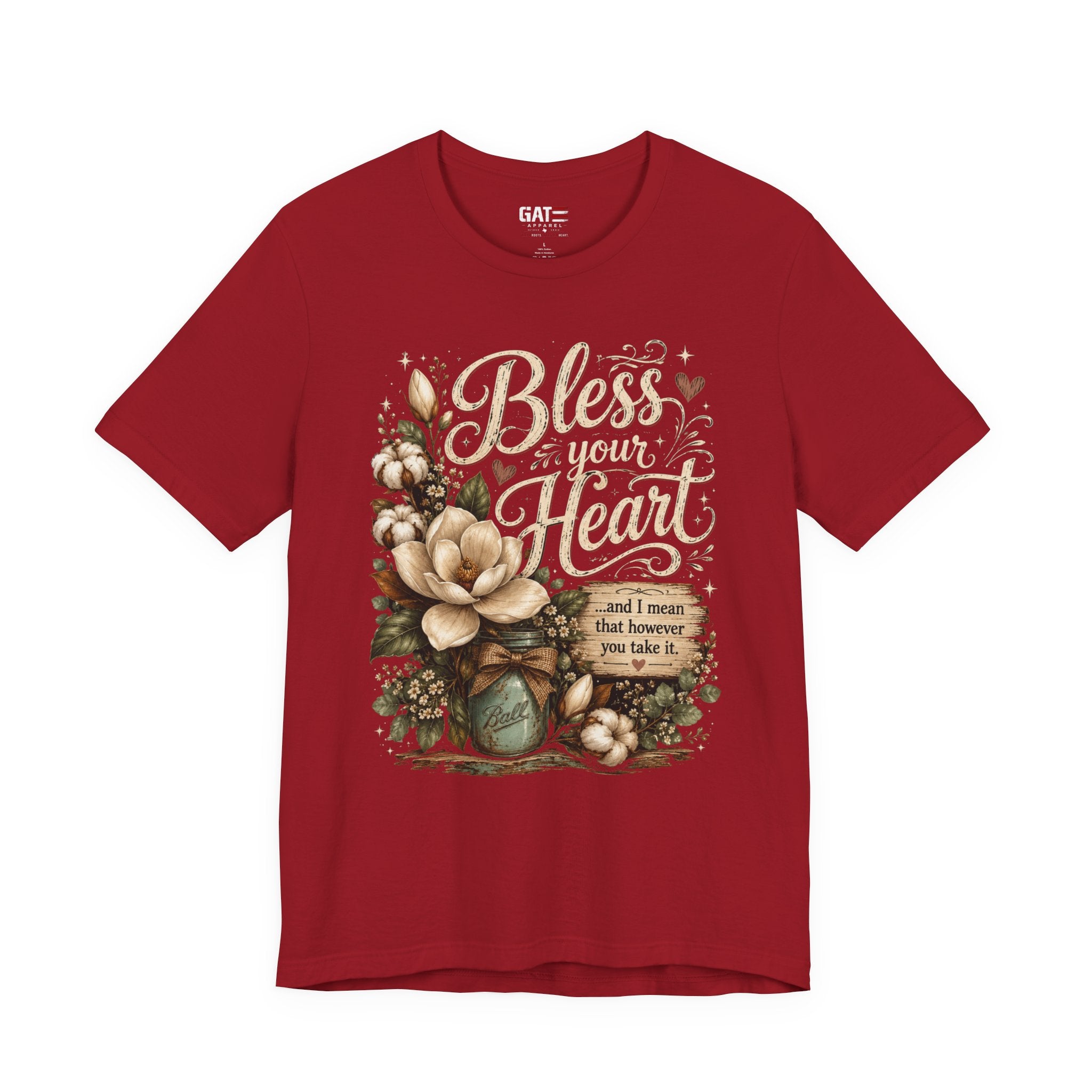 Funny Southern Shirt, Bless Your Heart Tee, Southern Humor Graphic Tee, Magnolia Floral Shirt, Country Girl Gift, Farmhouse Style Tee
