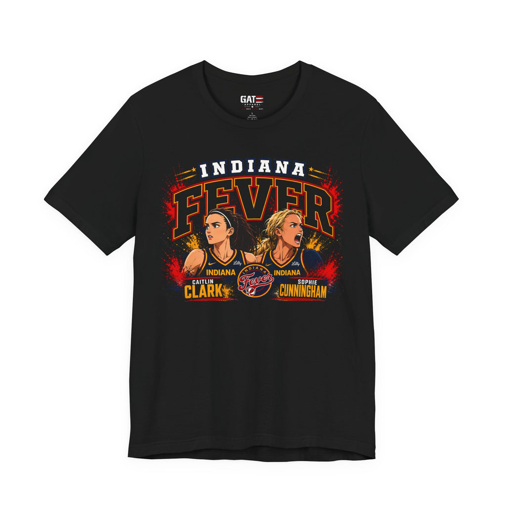 Caitlin Clark Sophie Cunningham Indiana Fever Anime Shirt WNBA Basketball Tee
