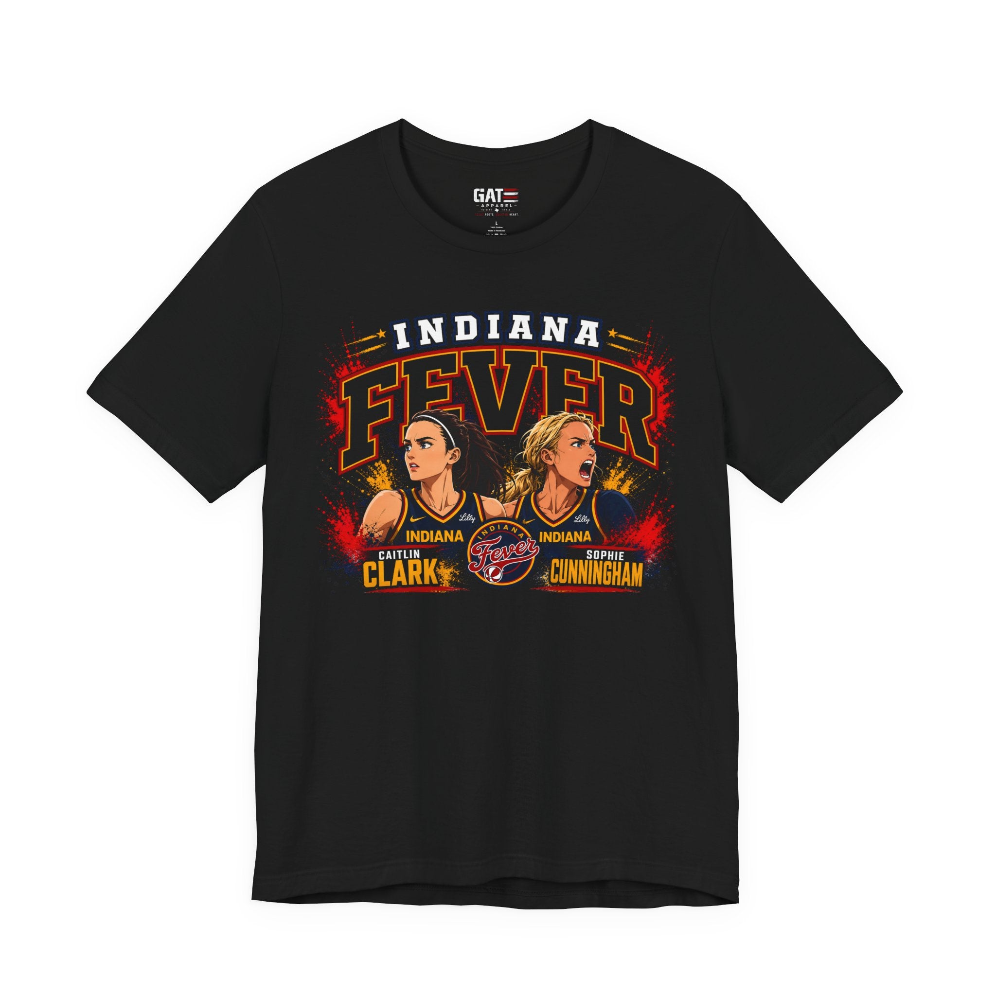 Caitlin Clark Sophie Cunningham Indiana Fever Anime Shirt WNBA Basketball Tee