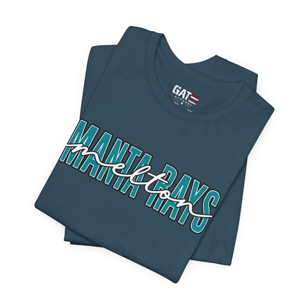 Melton Elementary Script Tee Teal