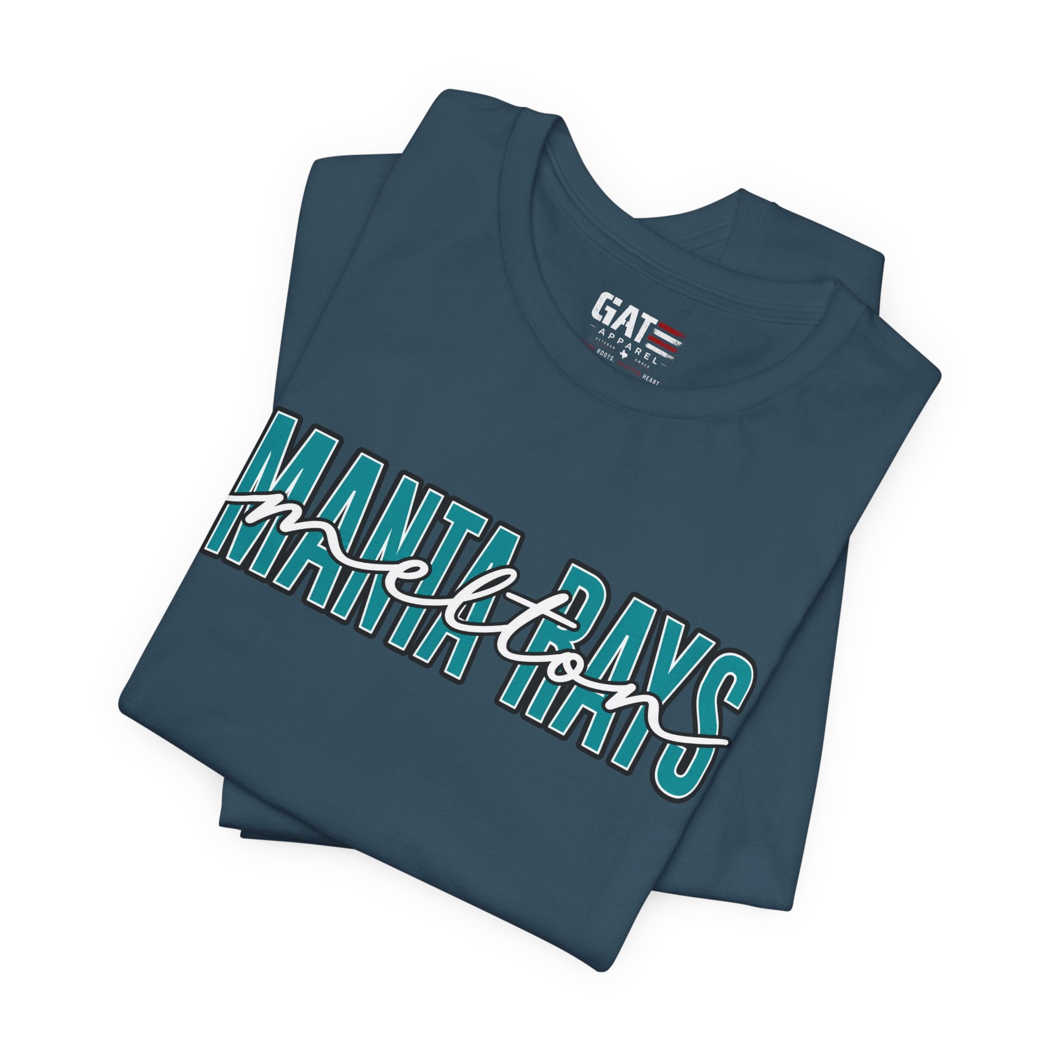 Melton Elementary Script Tee Teal
