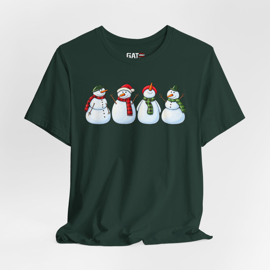Snowman Winter Graphic T-Shirt - product mockup view 36
