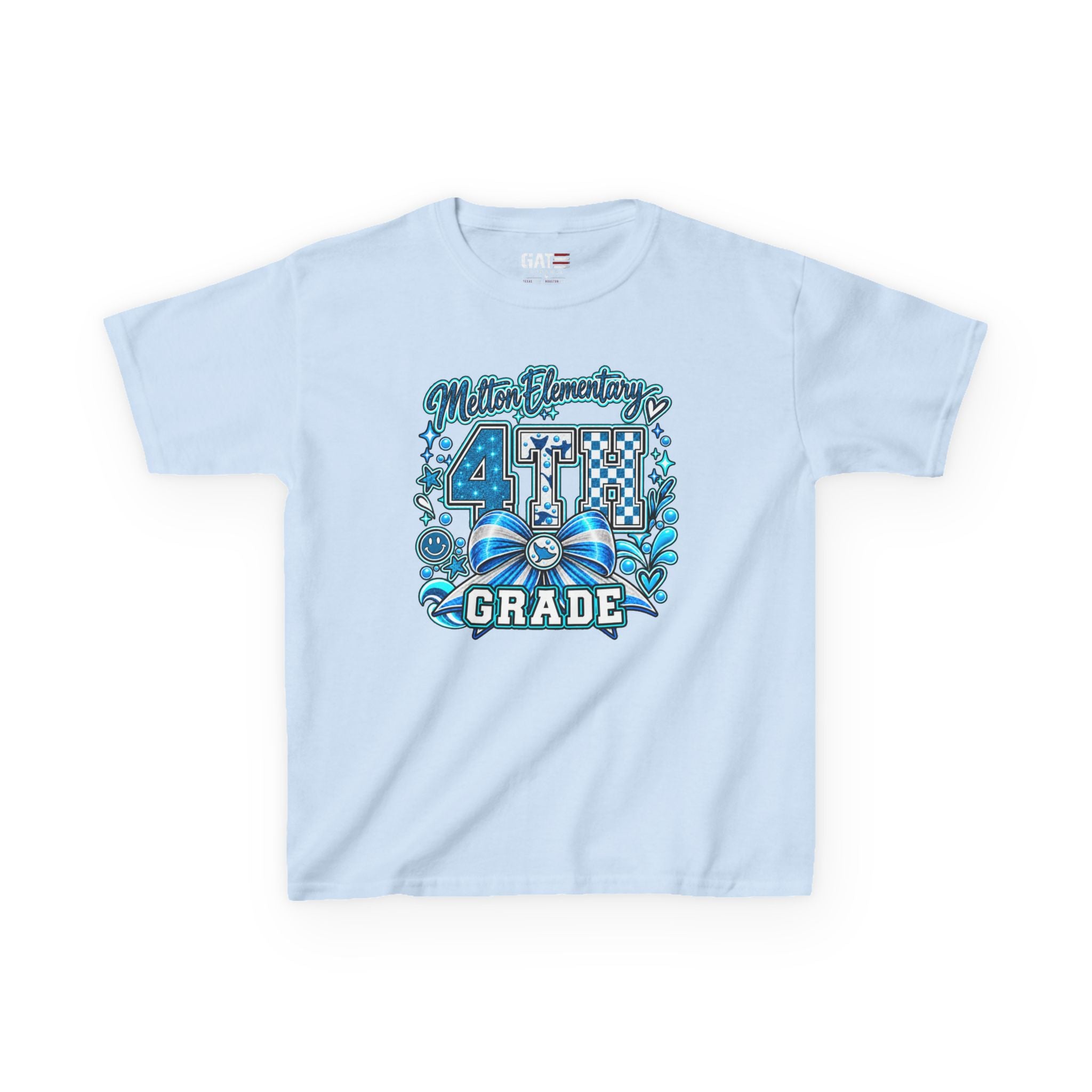 Melton 4th Grade Kids T‑Shirt — Ribbon Design