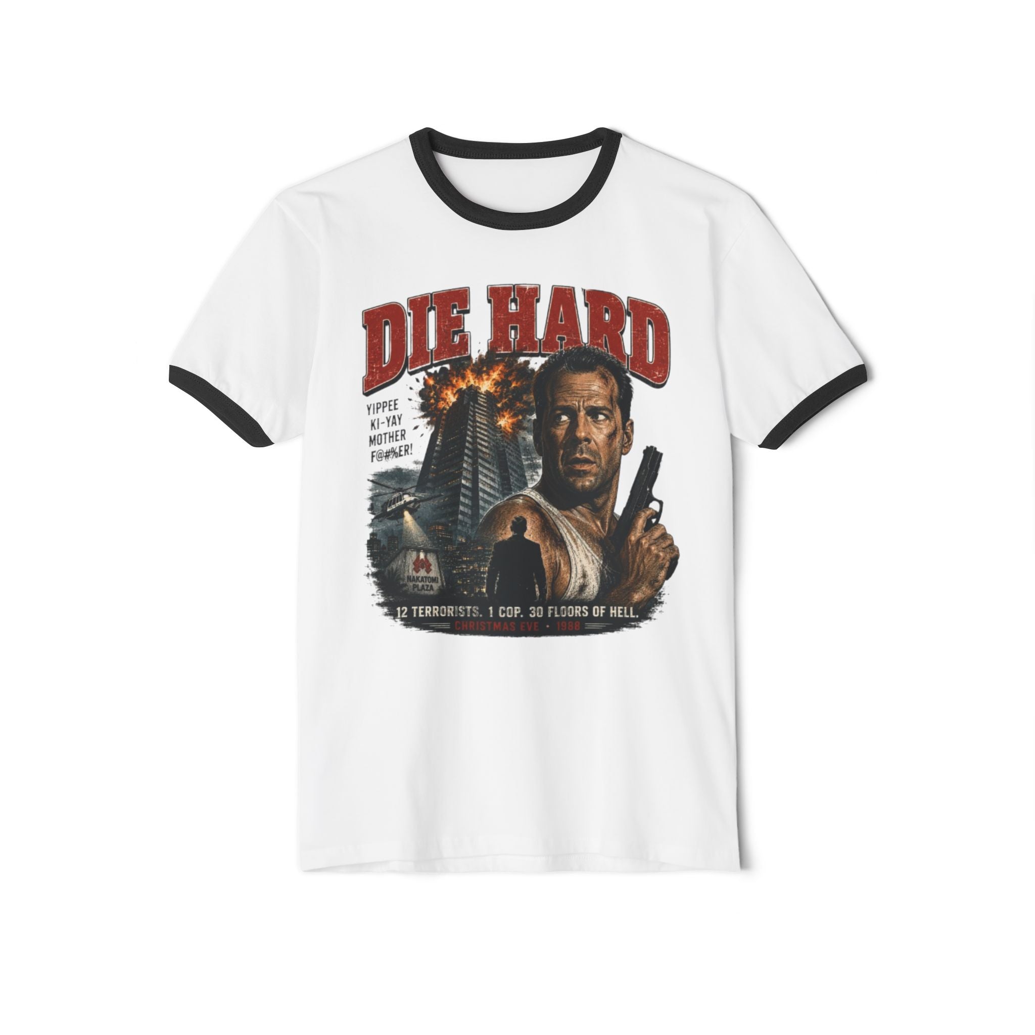 Die Hard Movie Ringer T-Shirt