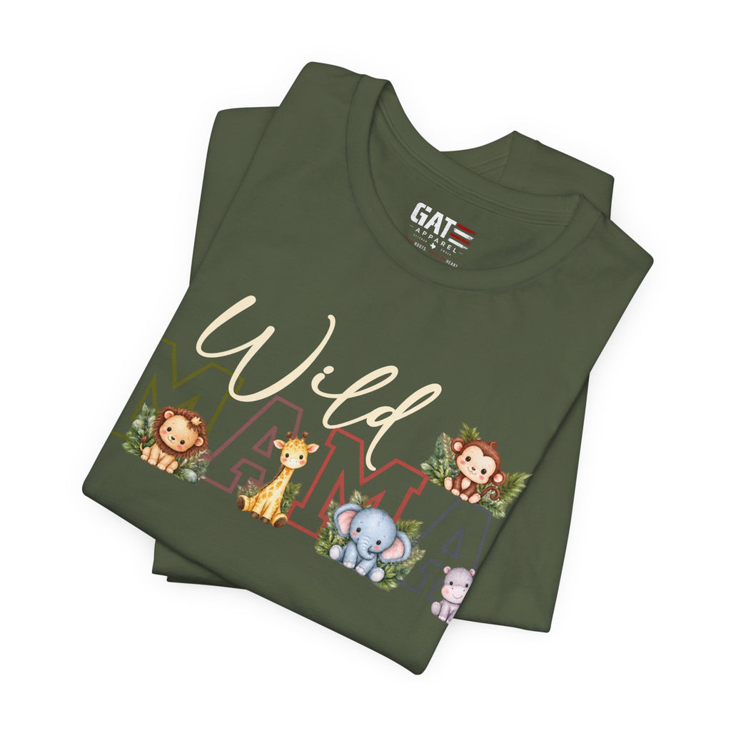 Wild Mama Tee — Cute Jungle Animal Mom Shirt