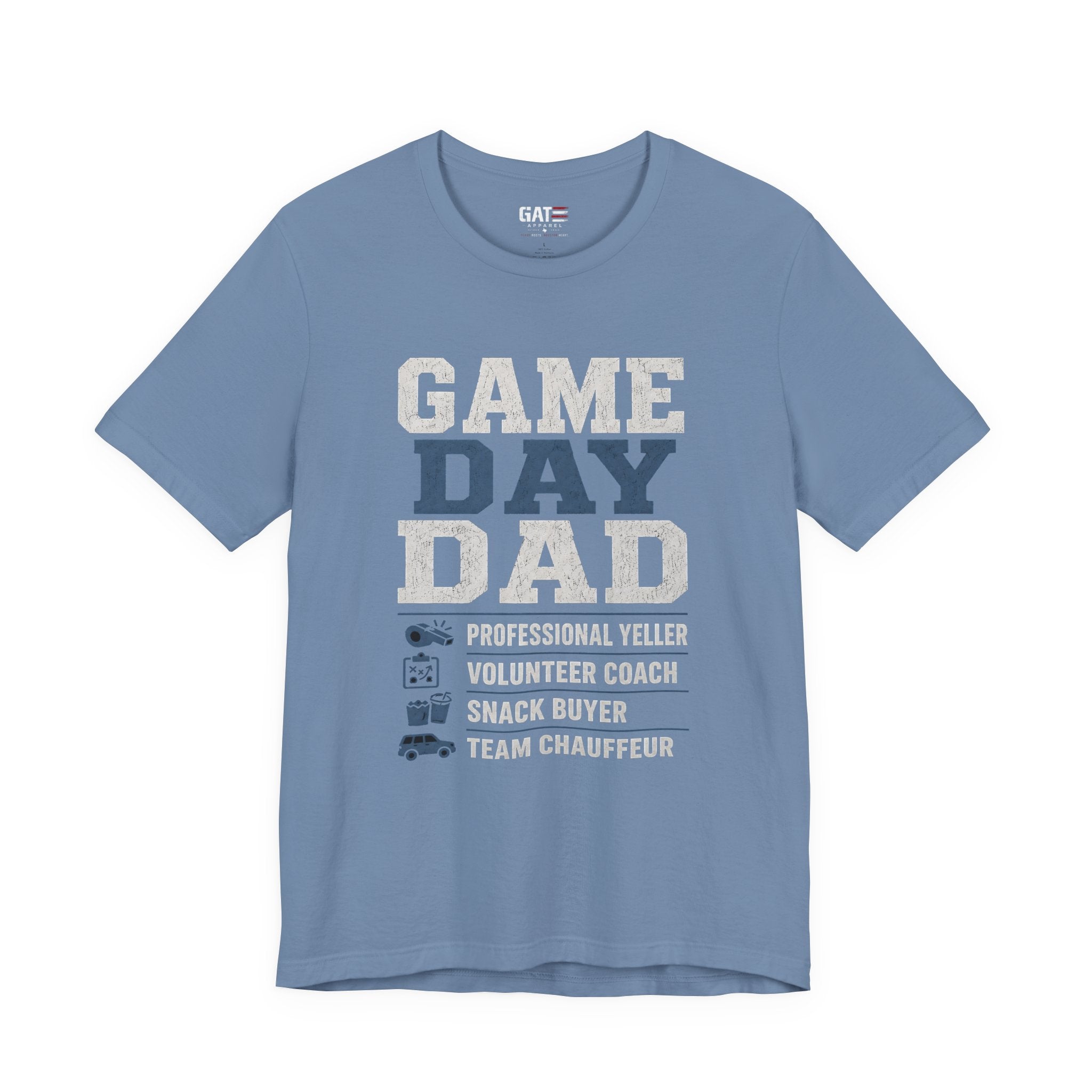 Game Day Dad Shirt, Father's Day Gift for Dad, Football Dad Tee, Baseball Dad Shirt, Team Chauffeur Coach Dad Tee