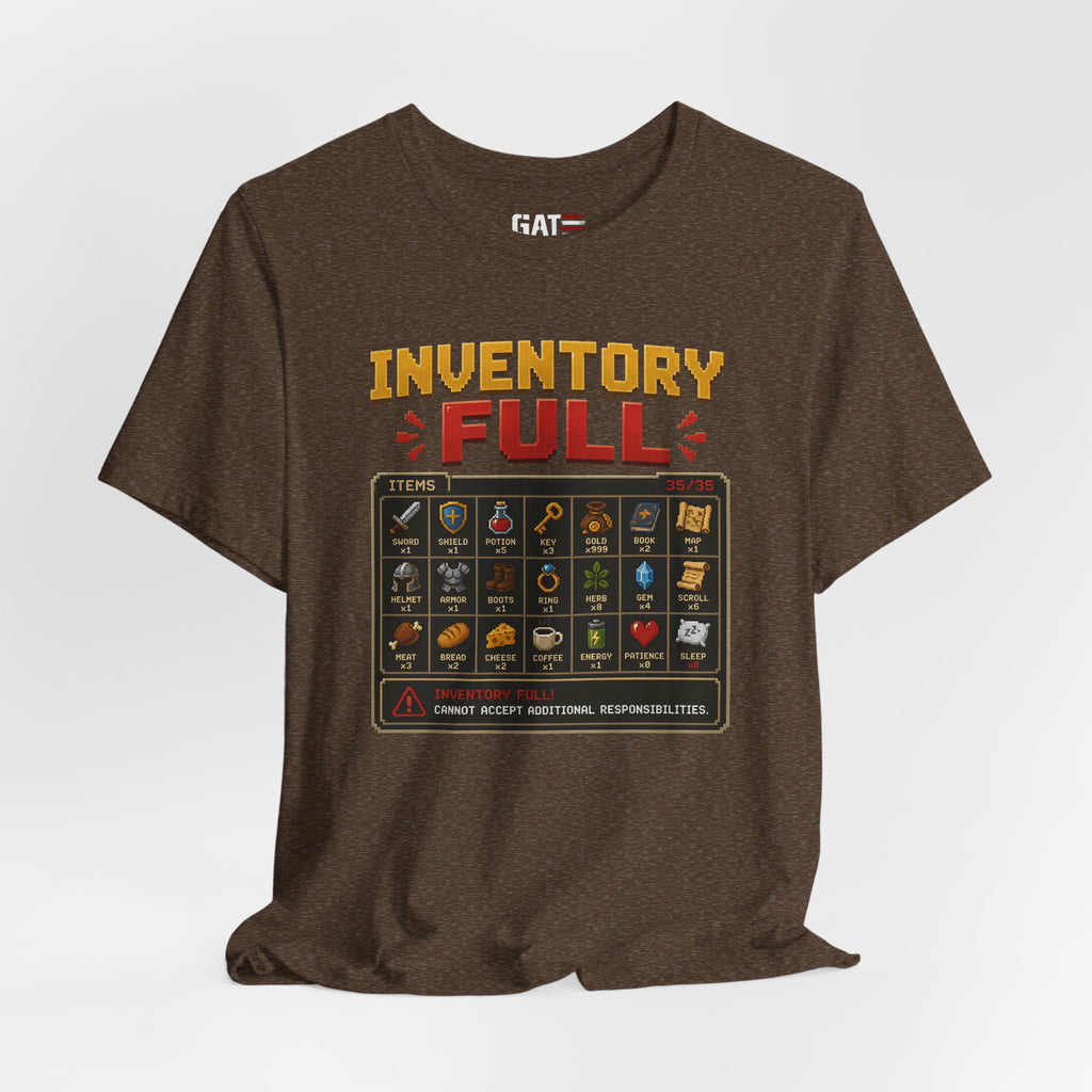 Inventory Full | Retro Gaming Shirt