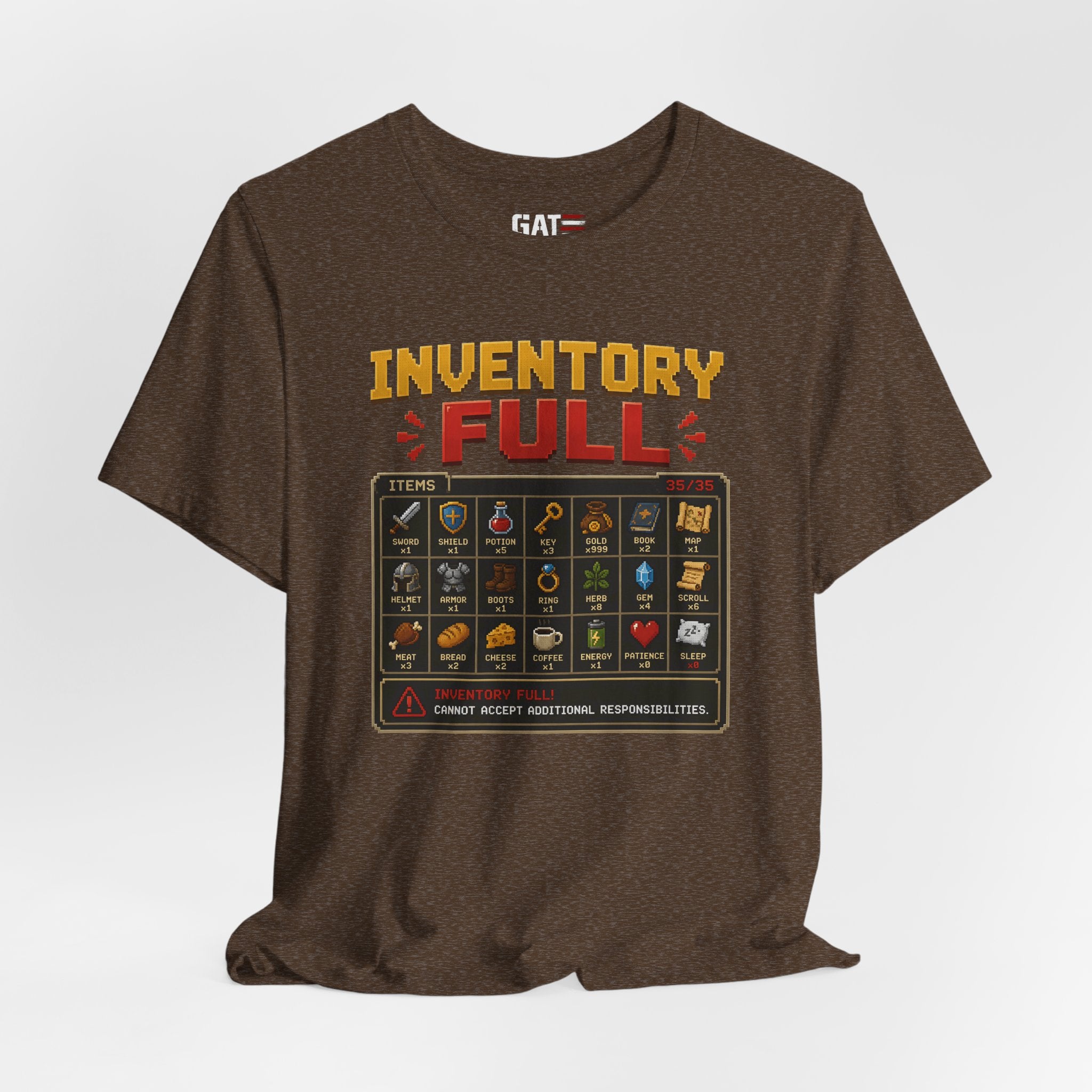 Inventory Full | Retro Gaming Shirt