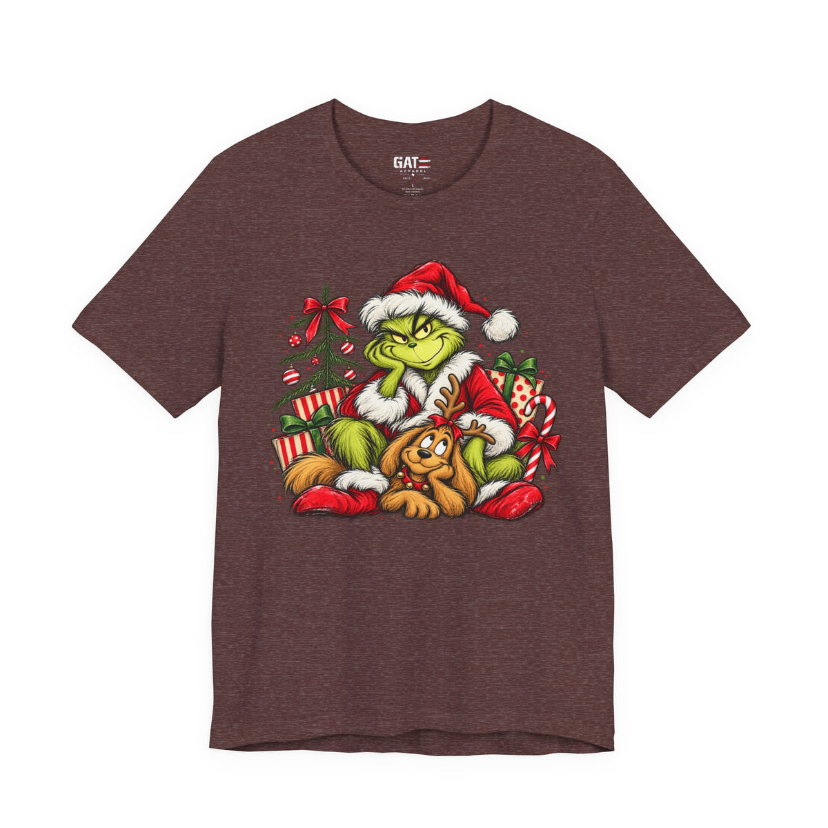 Grinch Christmas Graphic T-Shirt - product mockup view 12