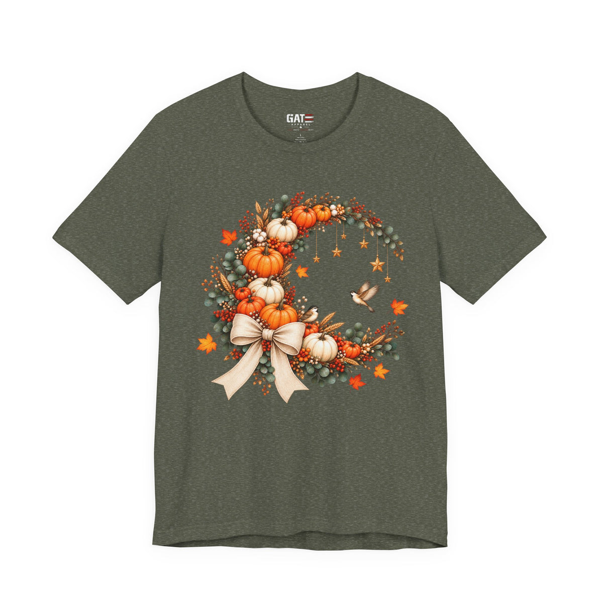 Autumn fall graphic shirt color mockup